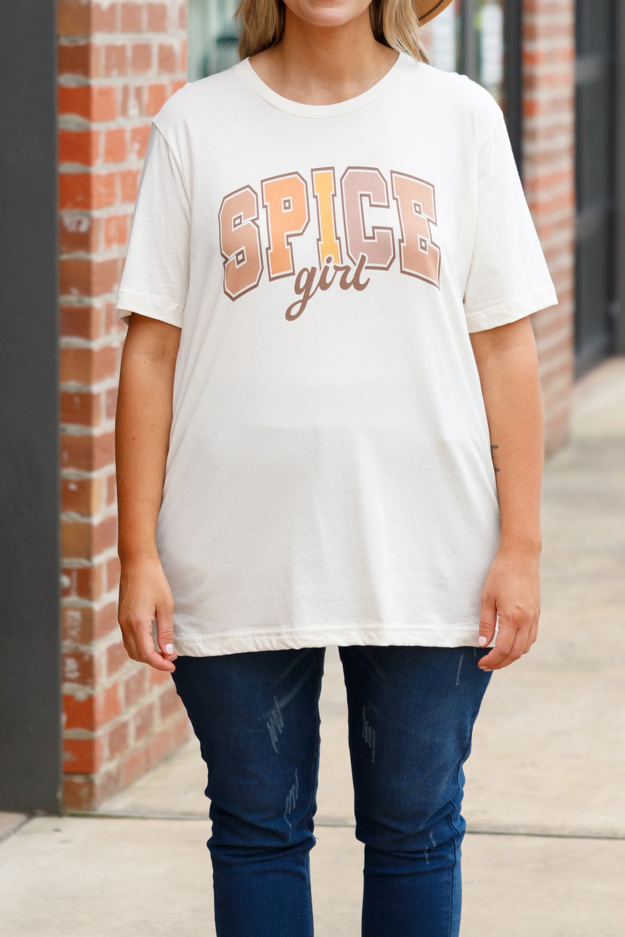 Spice Girl Tee, Natural - Giverhouse