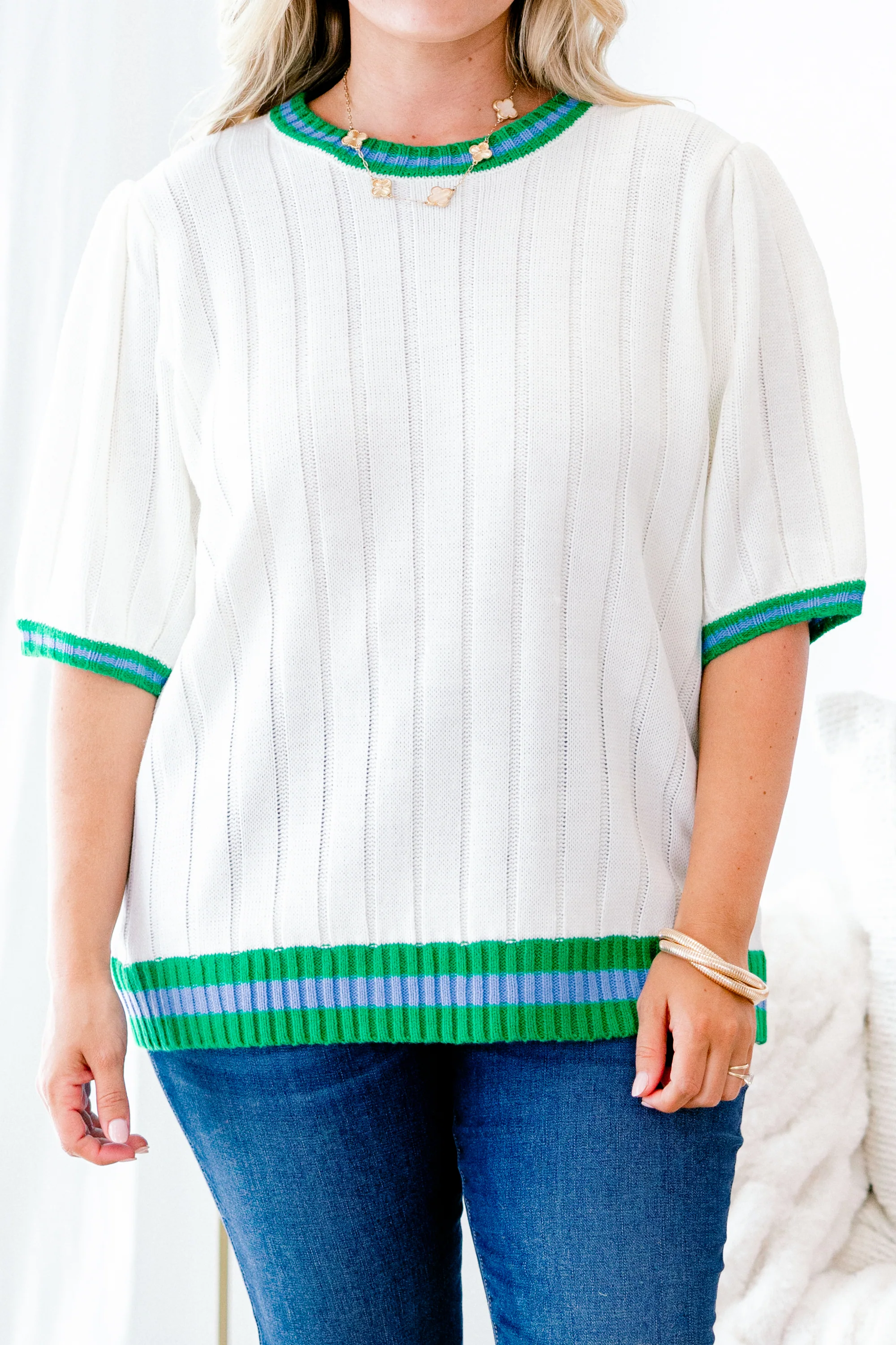 Doesn't Add Up Top, Ivory - Giverhouse