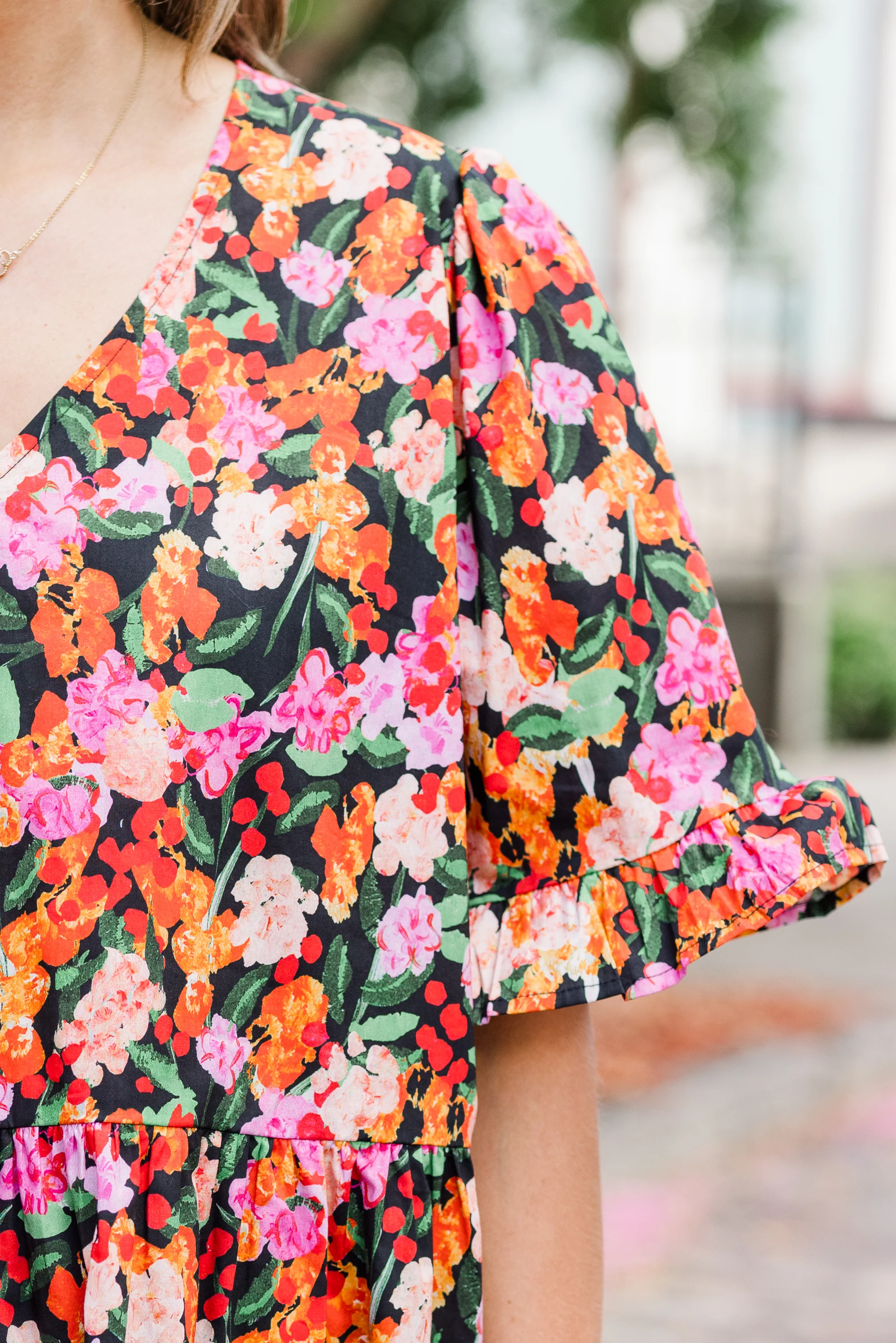 Coastal Garden Top, Black - Giverhouse