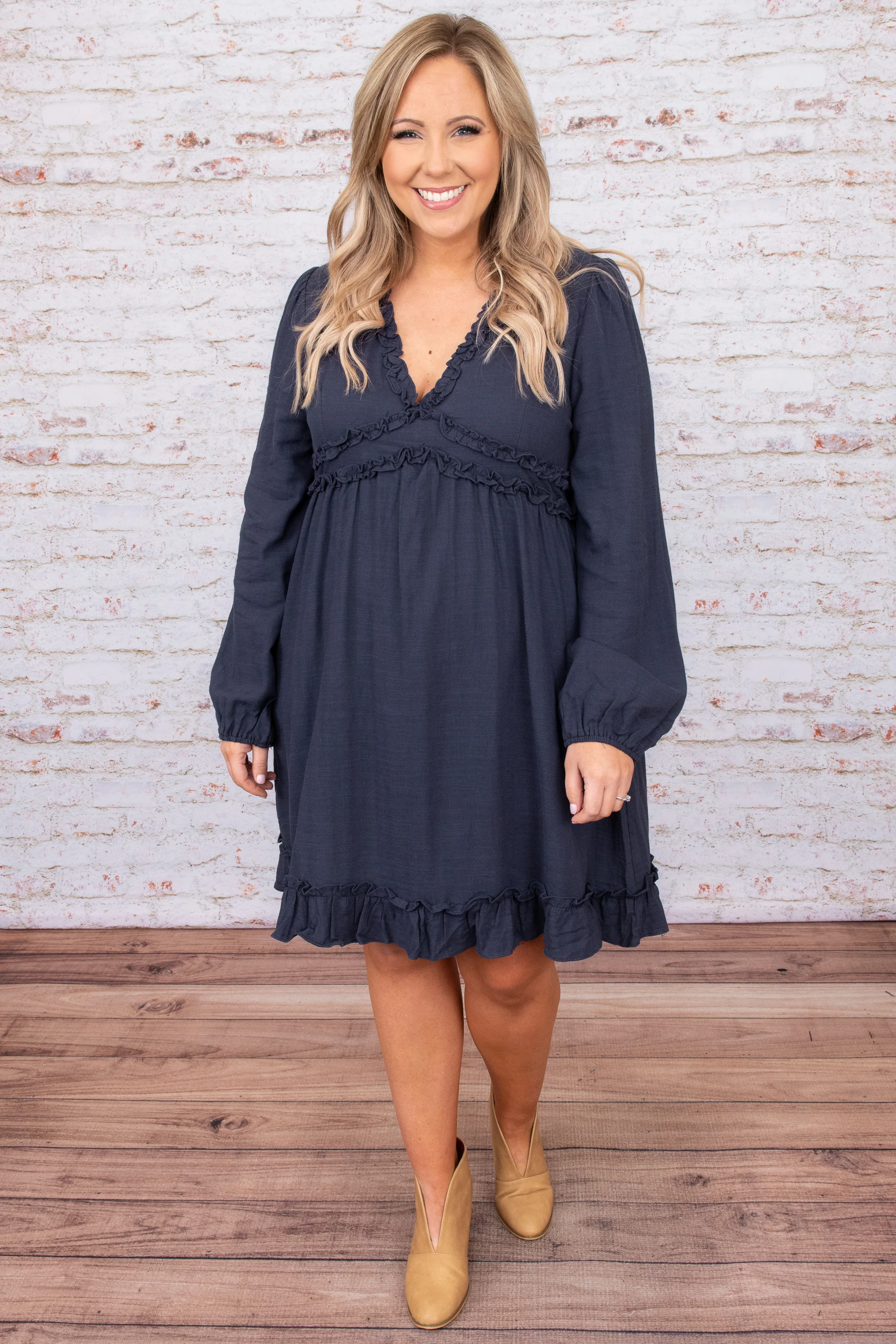 Tender Love Dress, Navy - Giverhouse