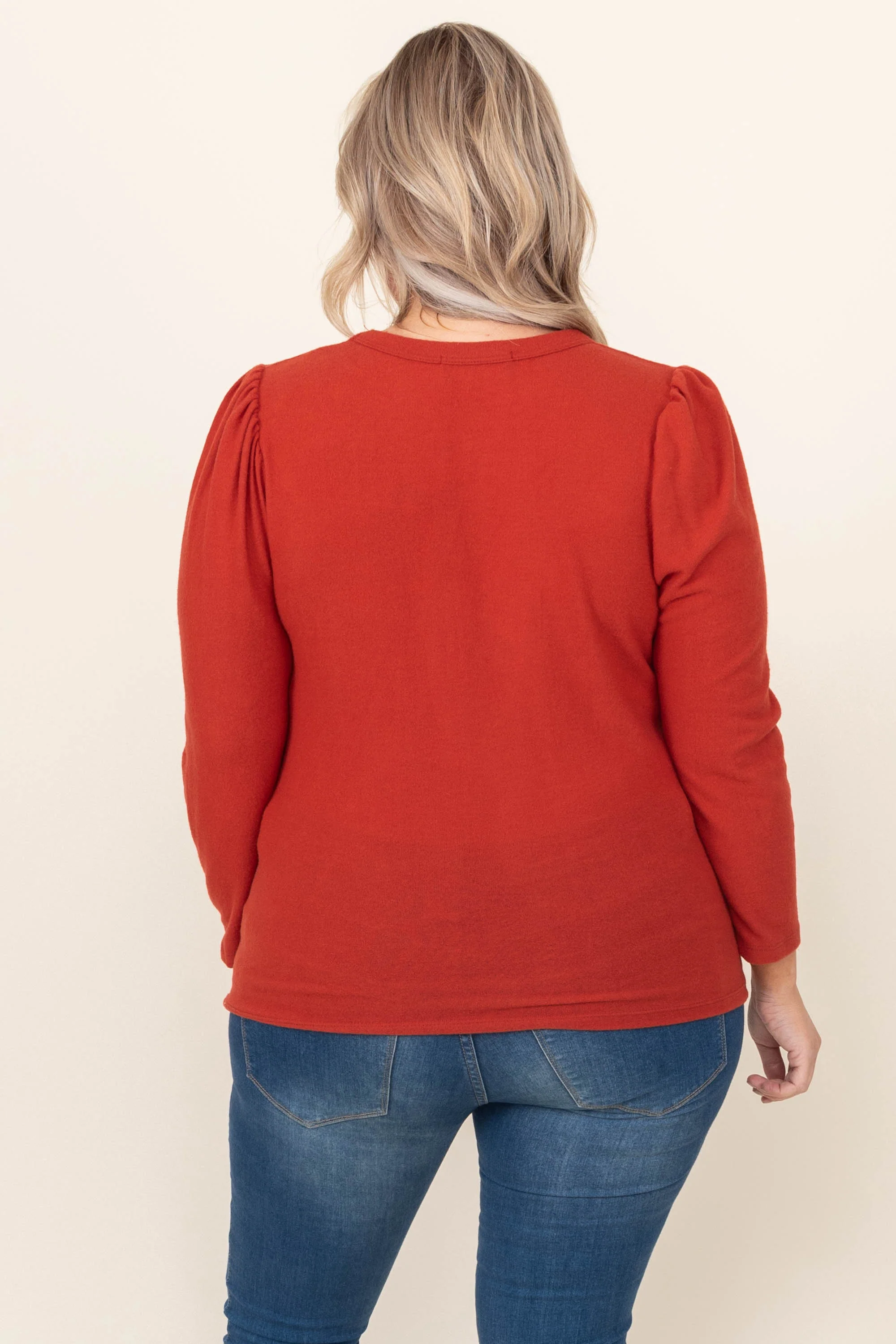 Written Approval Top, Rust - Giverhouse