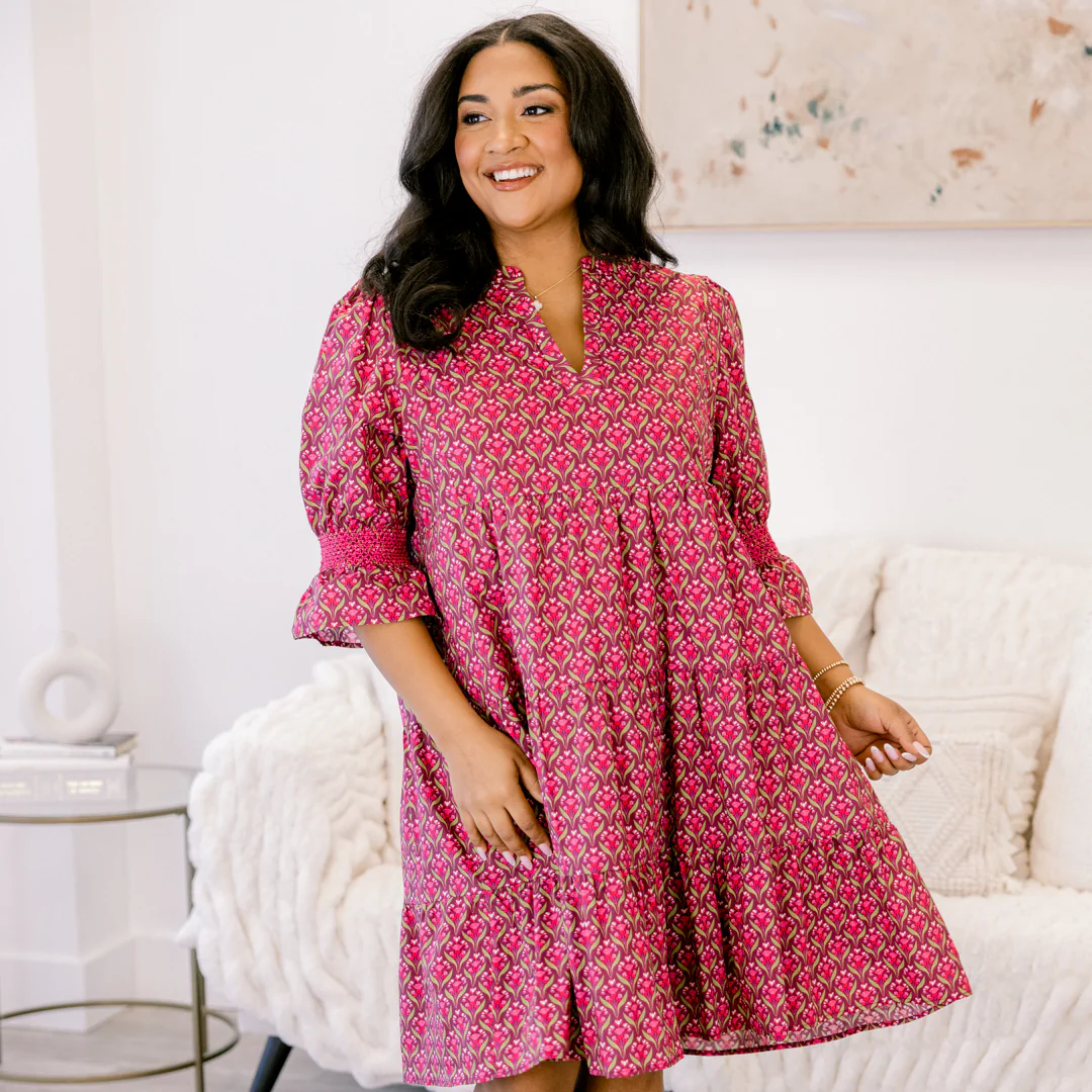 Sands Of Life Dress, Merlot - Giverhouse