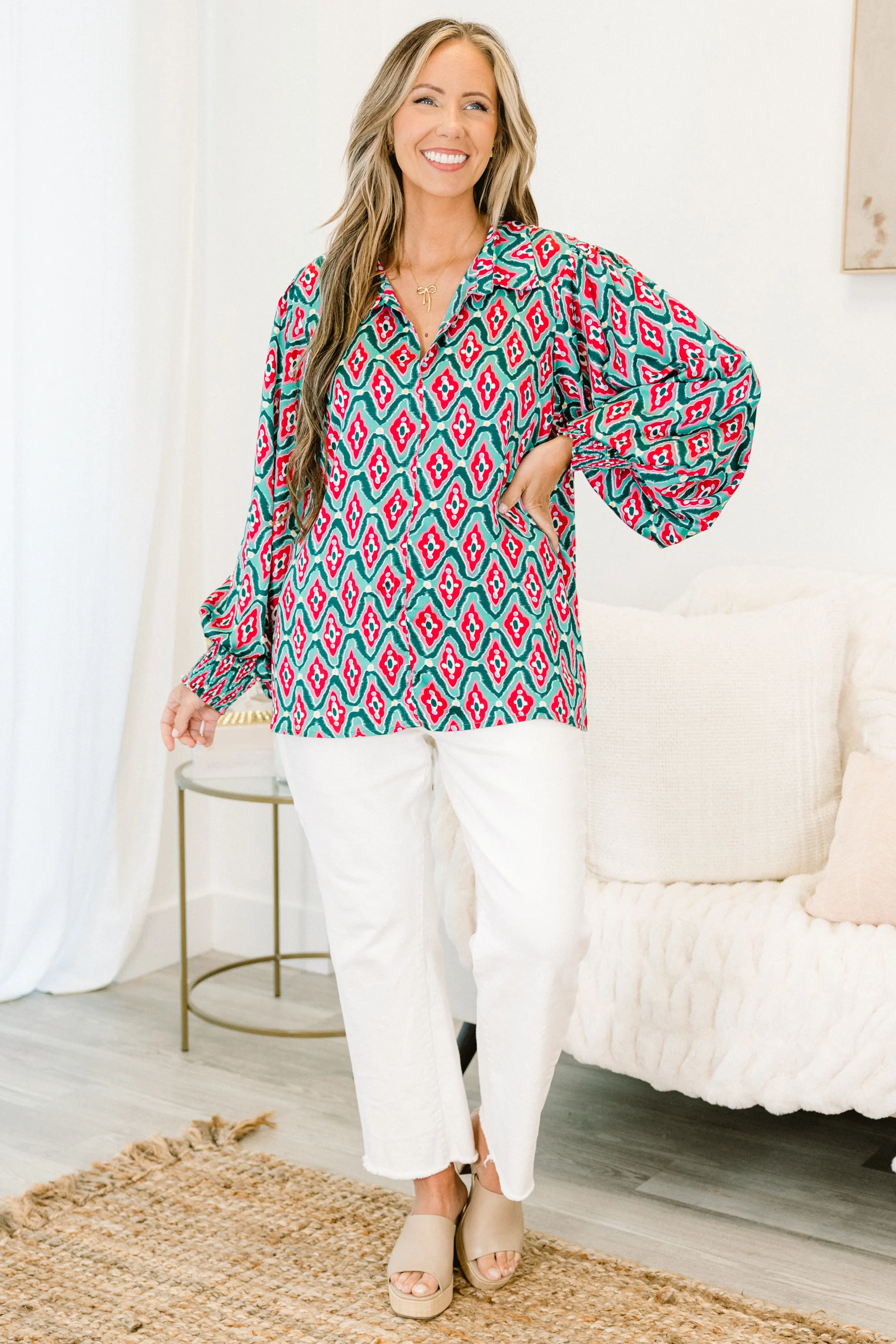 Taking What's Not Yours Top, Teal - Giverhouse