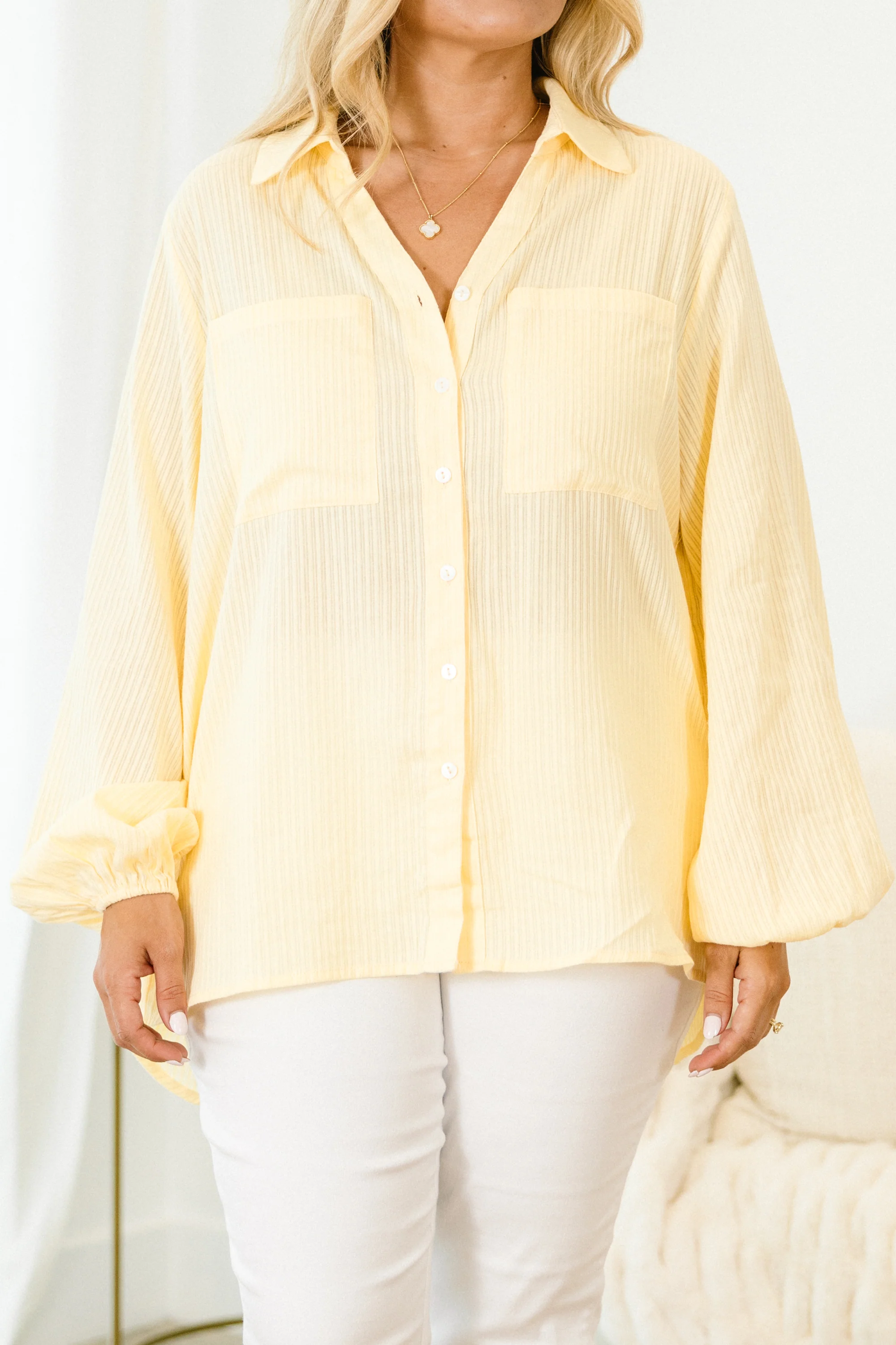 Not So Ordinary Top, Yellow - Giverhouse