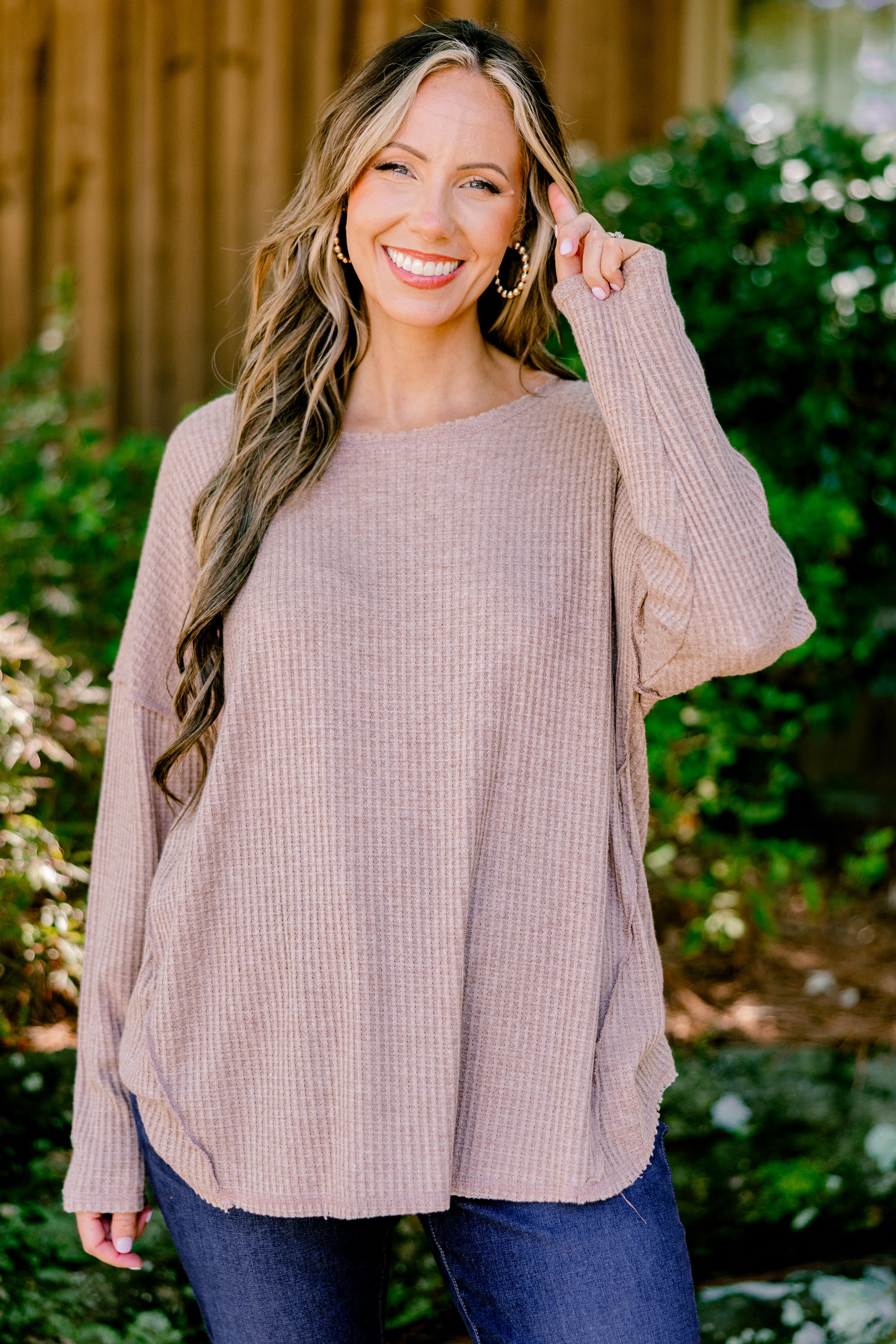 Can't Stop Love Top, Taupe - Giverhouse