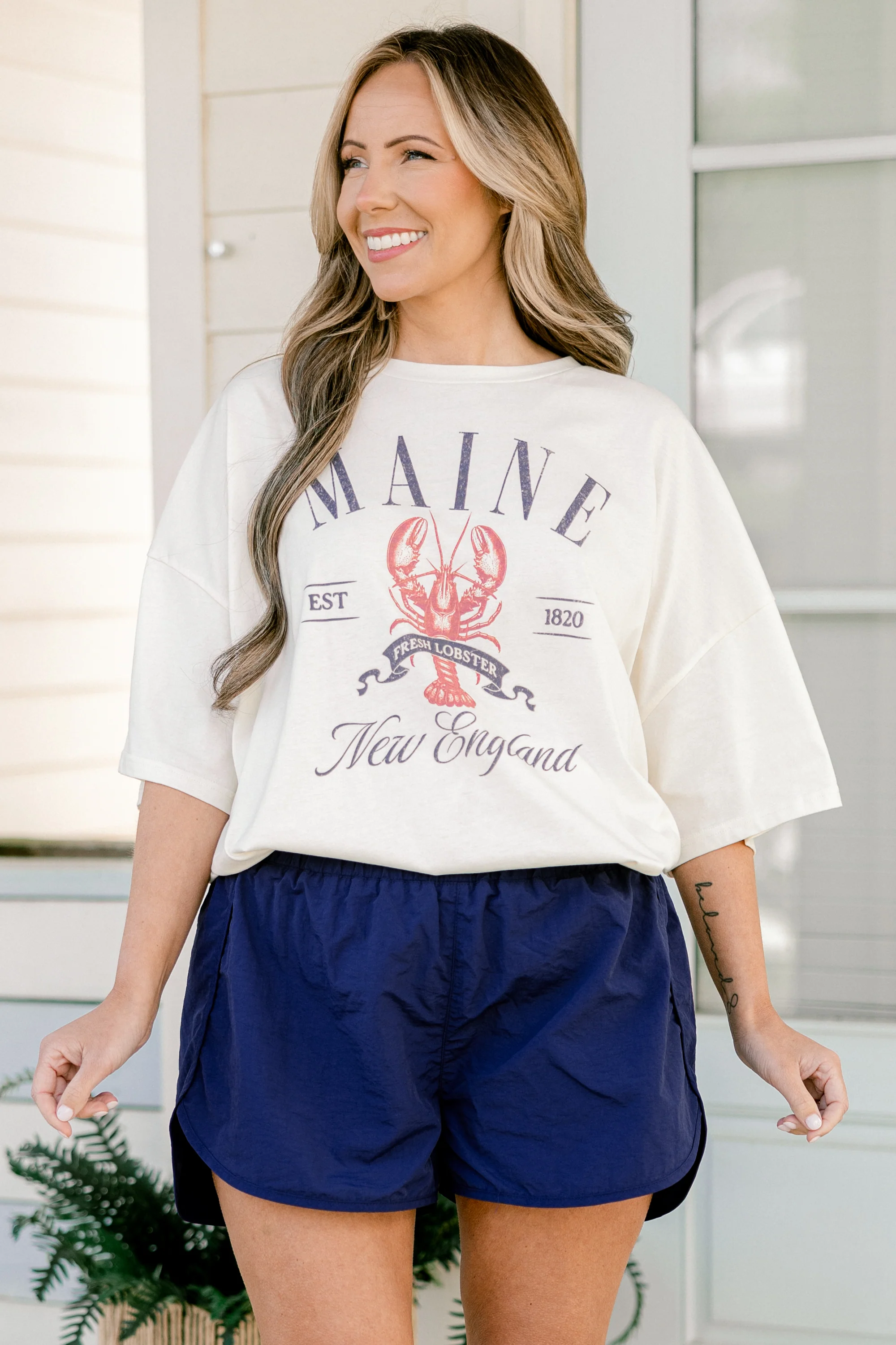 Run The World Shorts, Light Navy - Giverhouse