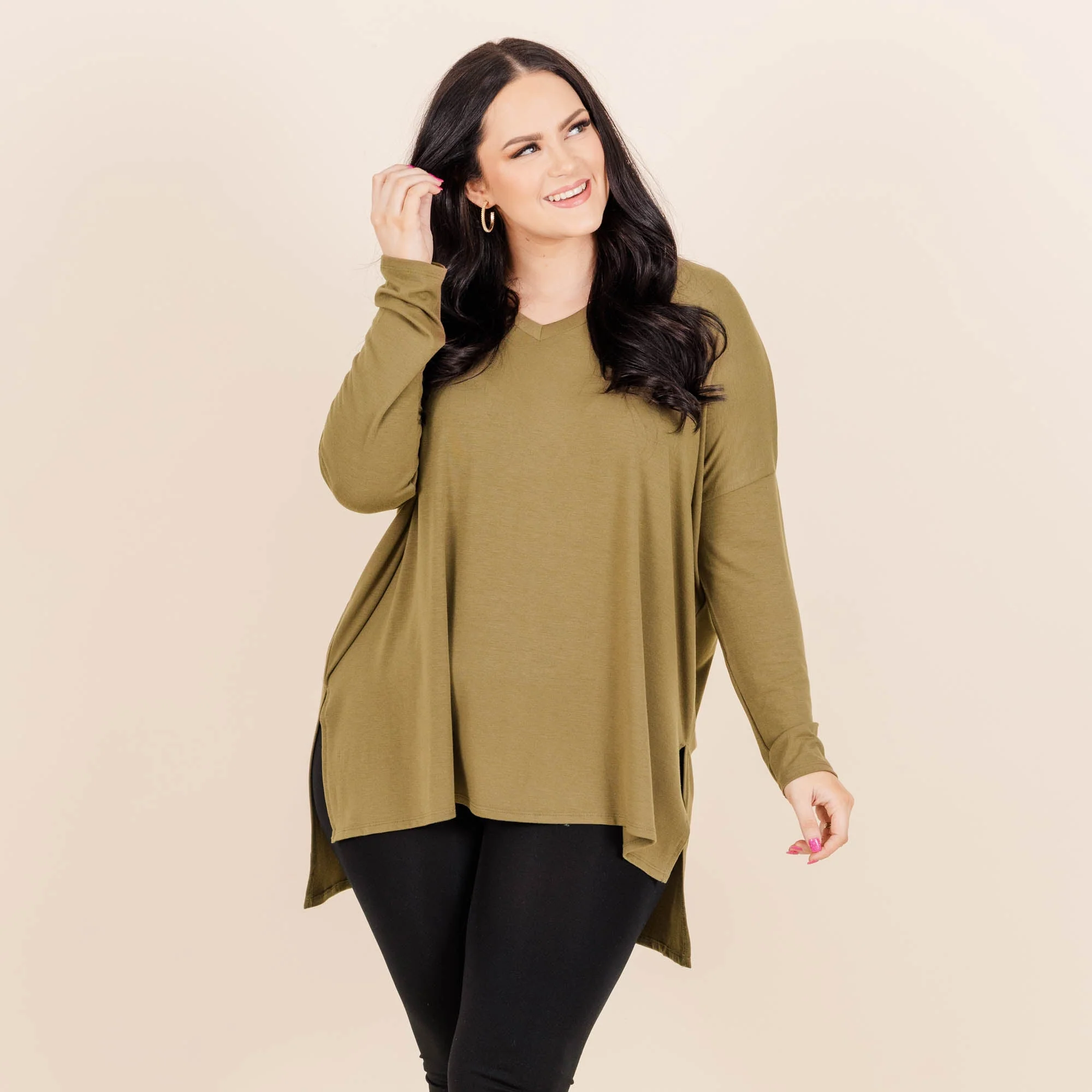 What About You Top, Dusty Olive - Giverhouse