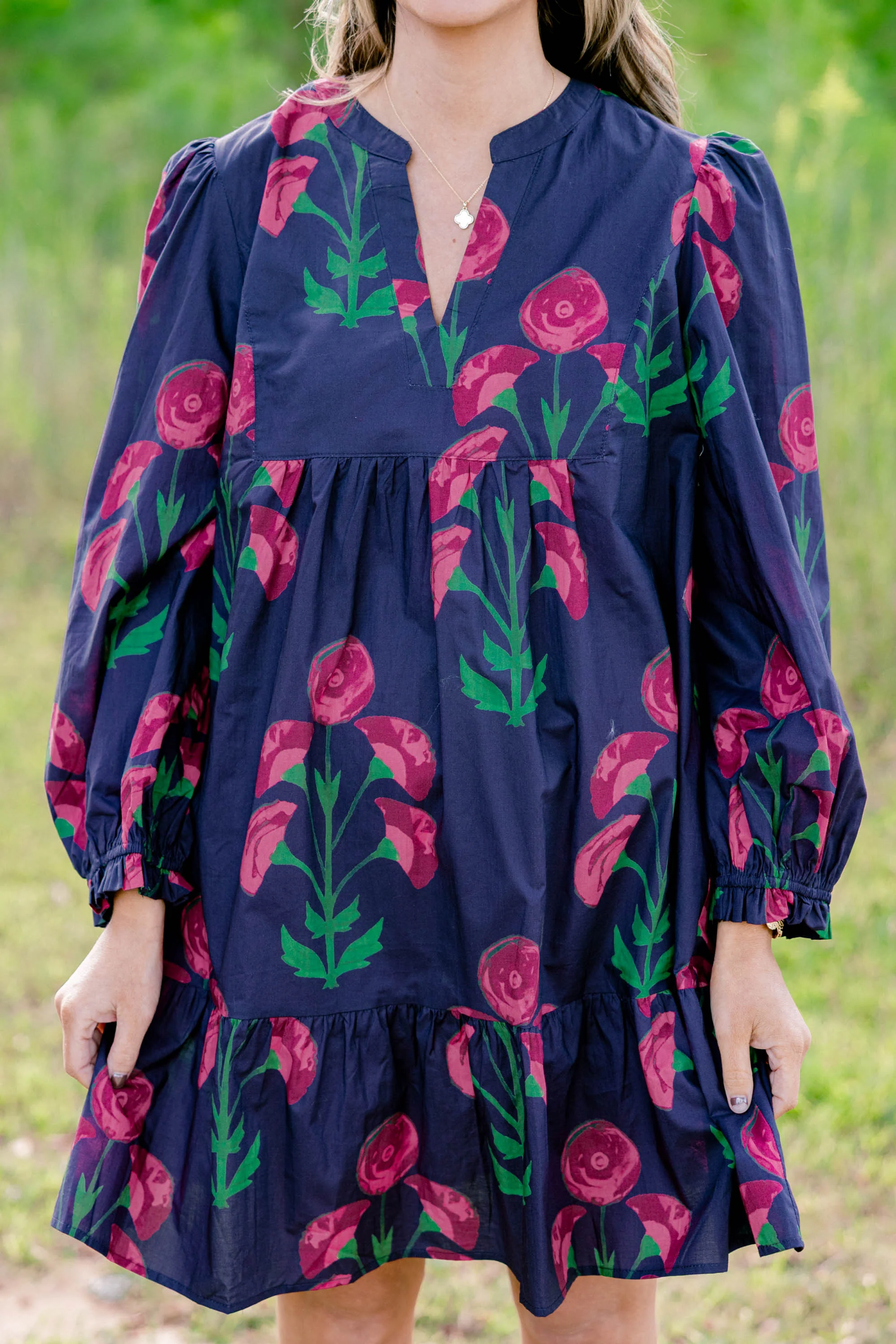 Works For Me Dress, Navy - Giverhouse
