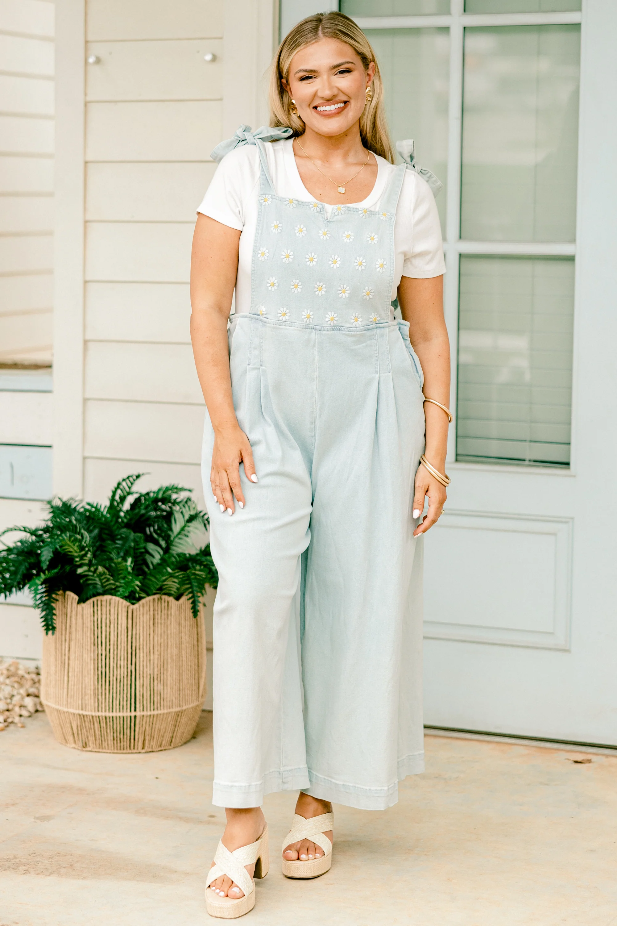 Best Foot Forward Jumpsuit, Light Wash - Giverhouse