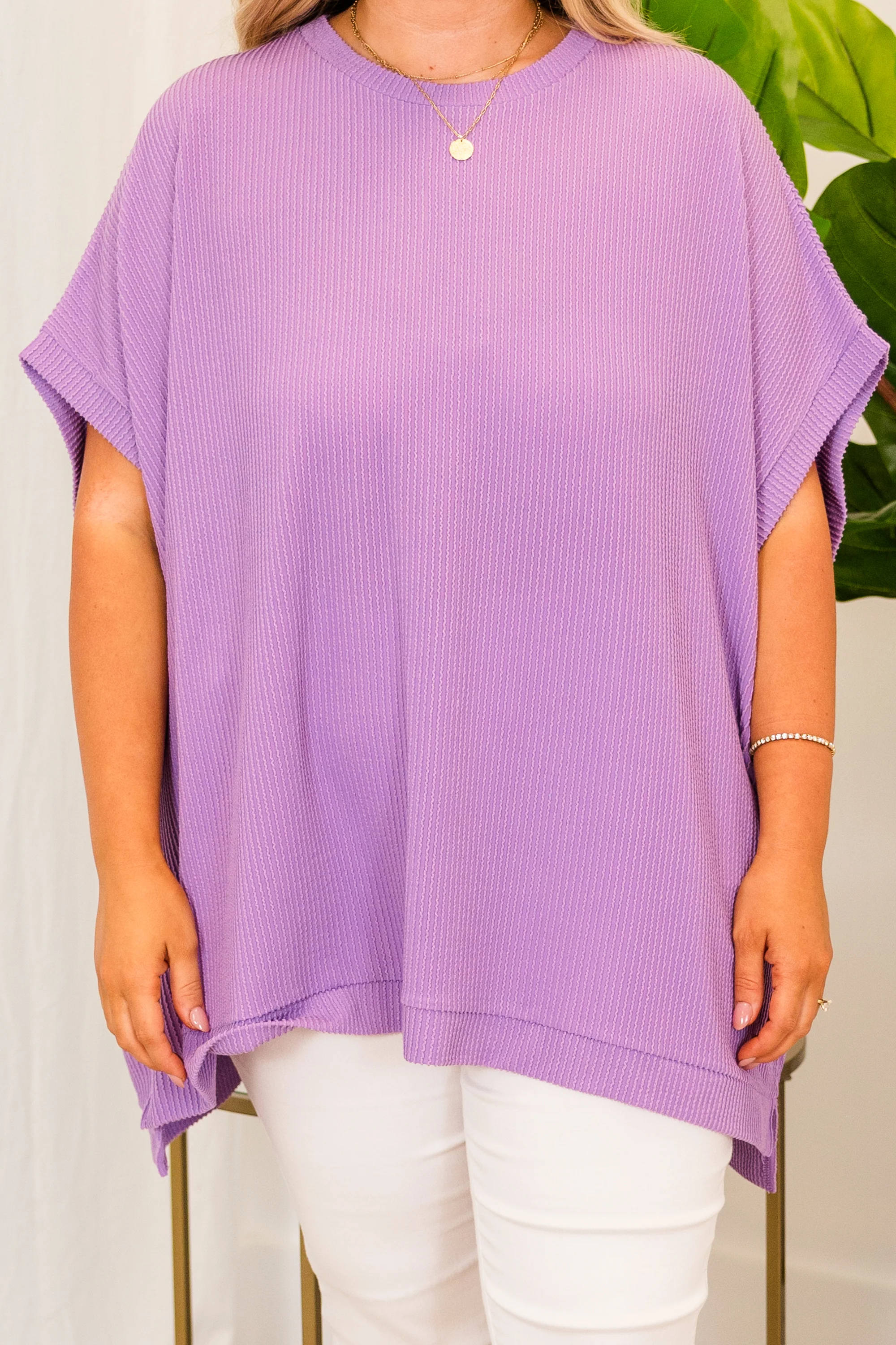 All About Knits Top, Purple - Giverhouse