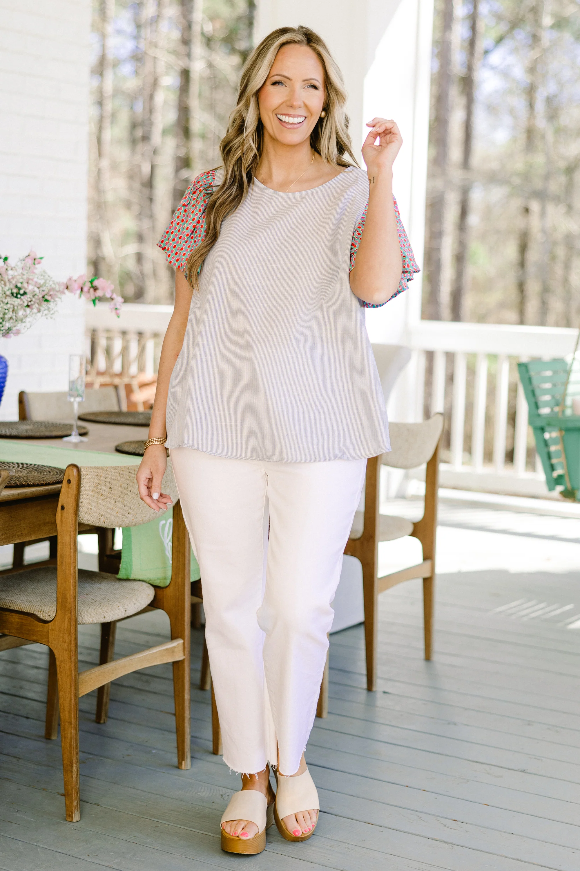 Wanderlust Bliss Top, Blue - Giverhouse