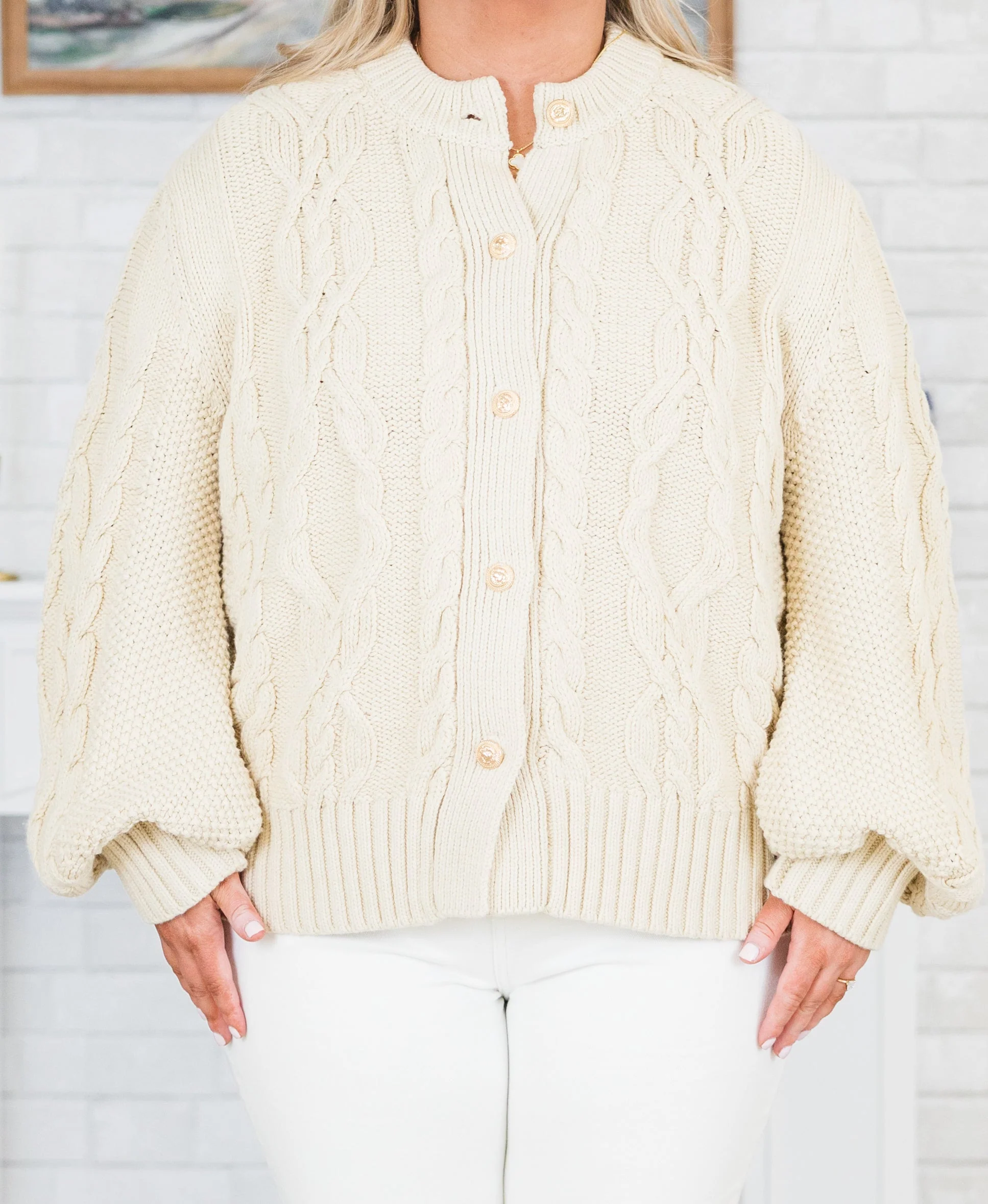 Back Once Again Cardigan, Taupe - Giverhouse