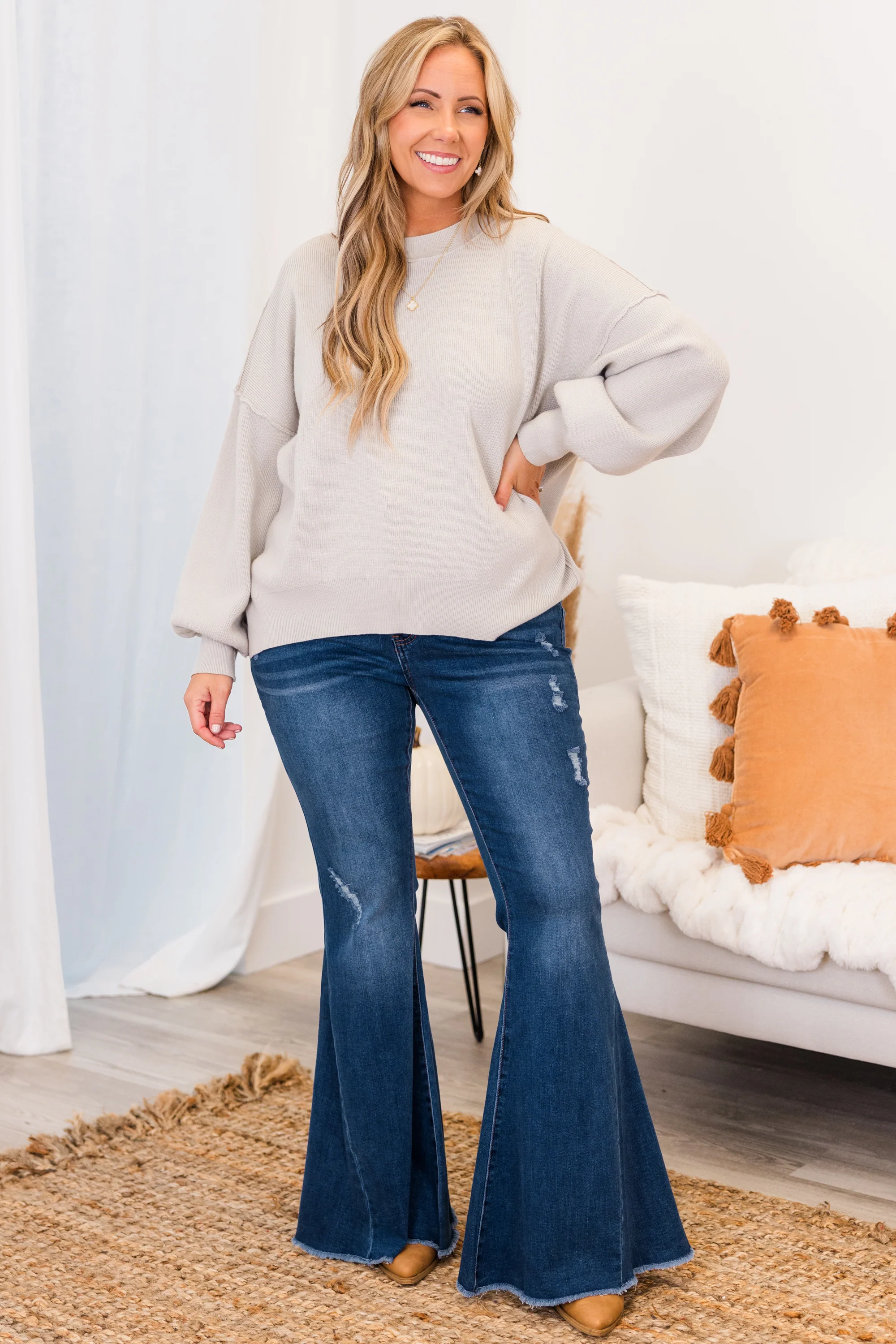 Bright Smile Jeans, Medium Wash - Giverhouse