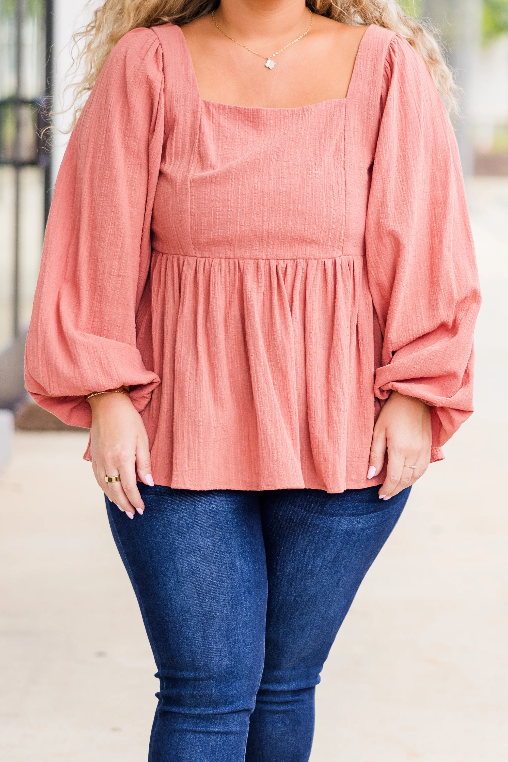 Lovin' On You Top, Peach - Giverhouse