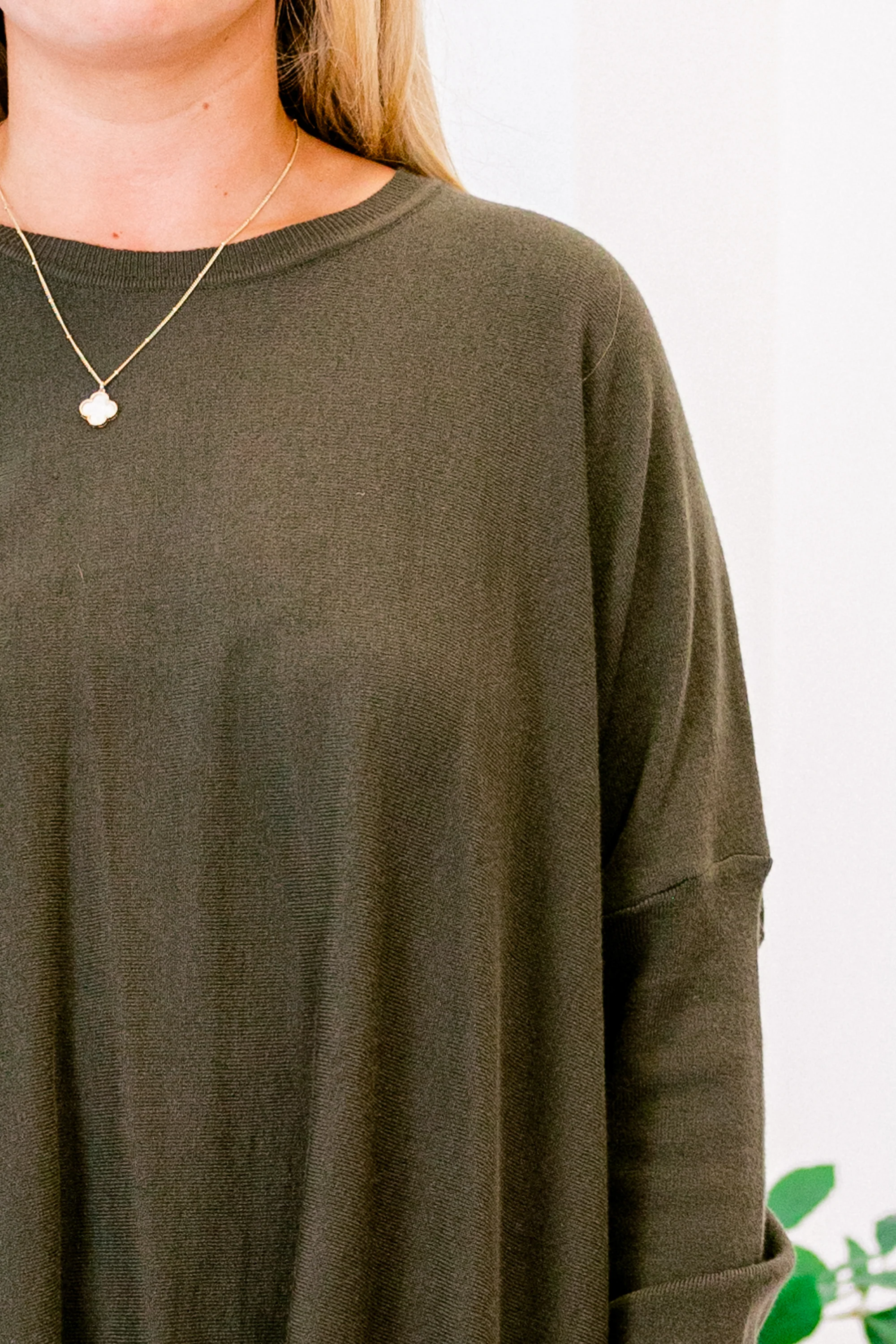 Snow Whispers Tunic, Olive - Giverhouse