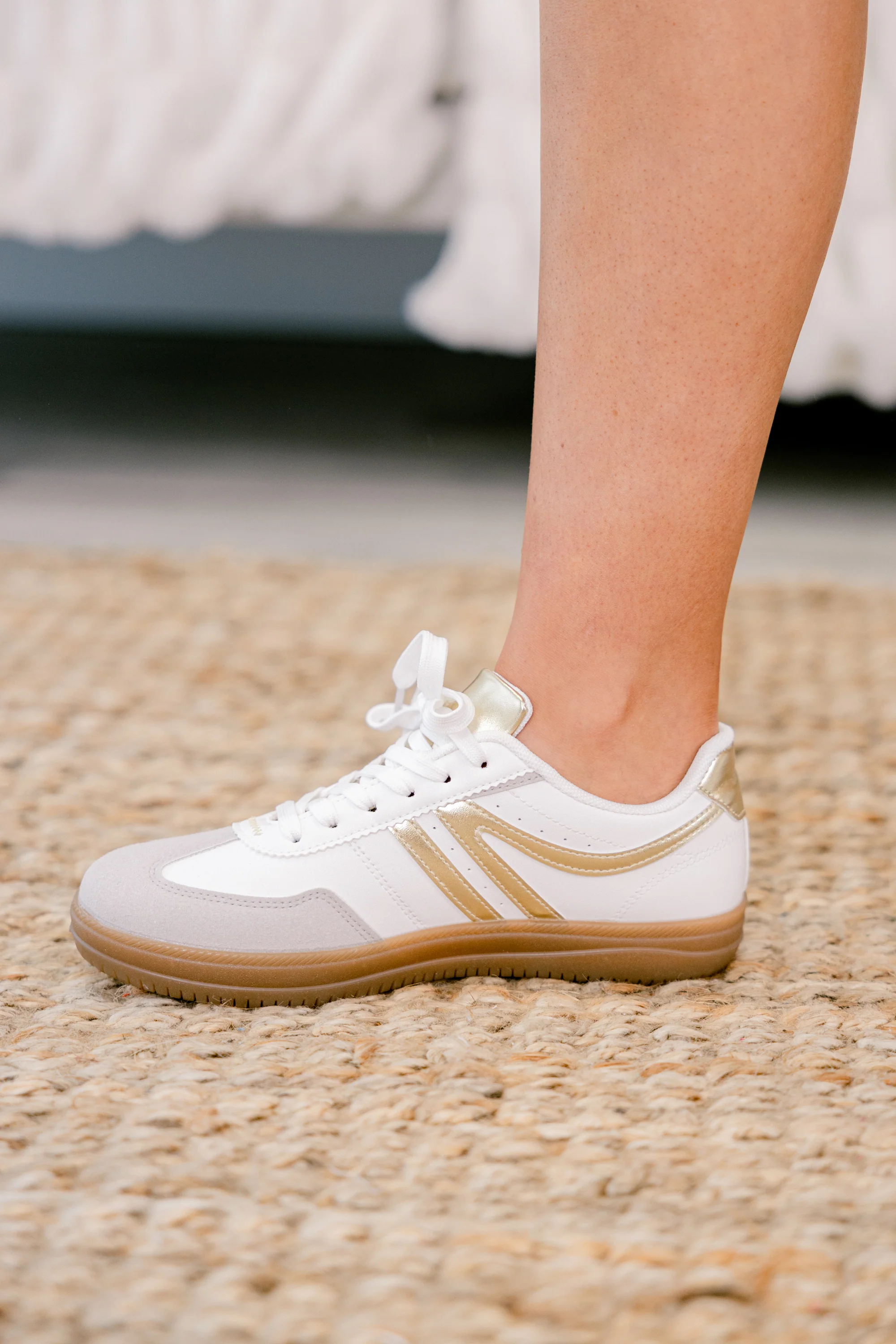 Running The Show Sneakers, Gold - Giverhouse