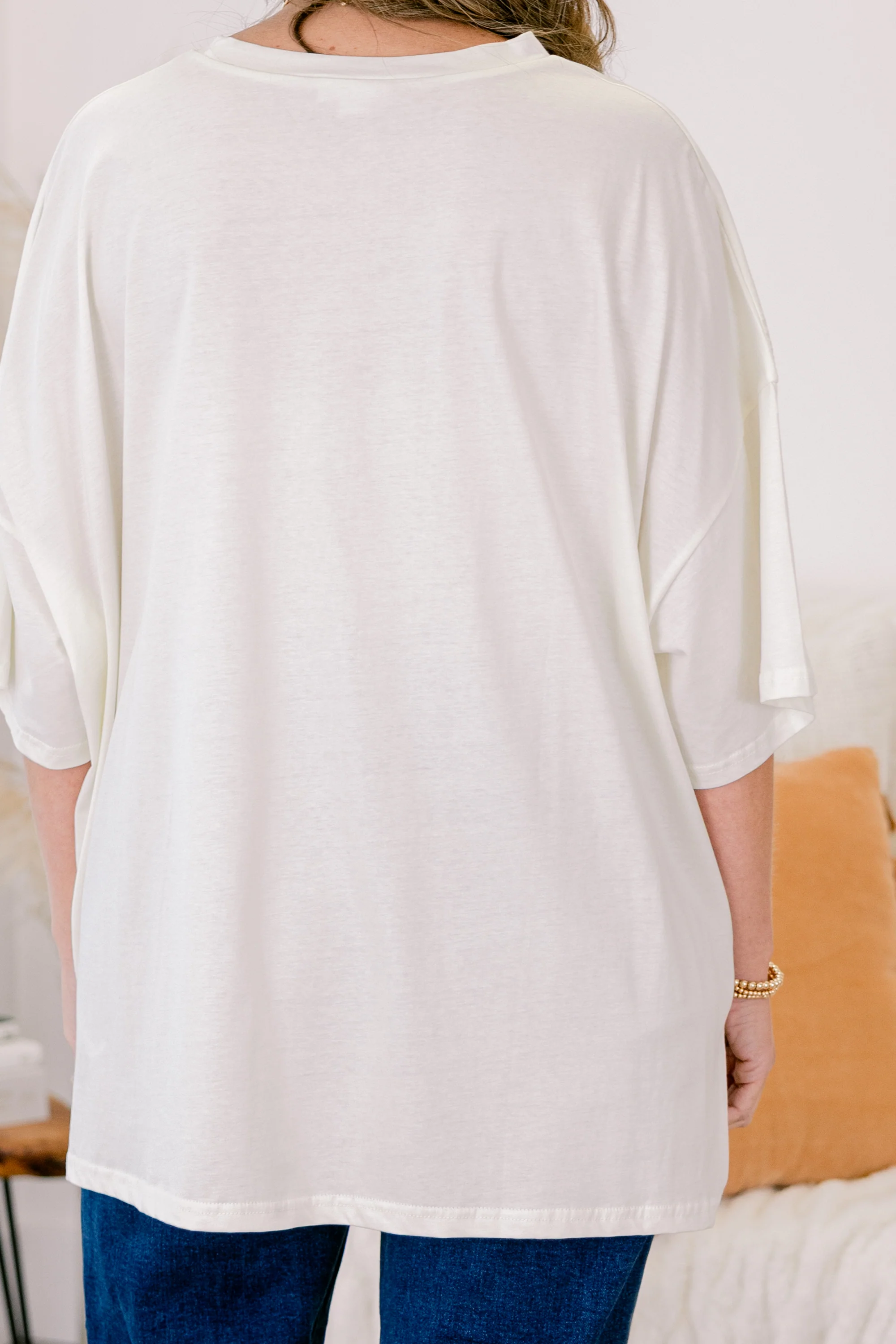 Patches of Pumpkins Boyfriend Tee, Ivory - Giverhouse