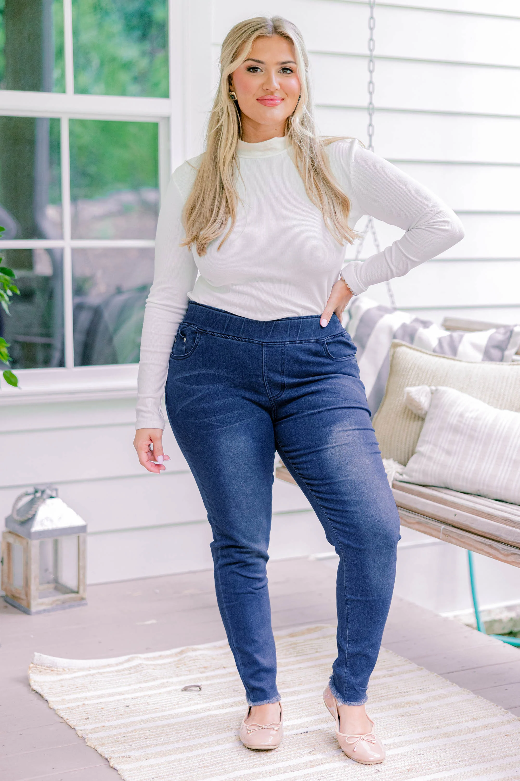 A Lovely Escape Jeggings, Blue - Giverhouse