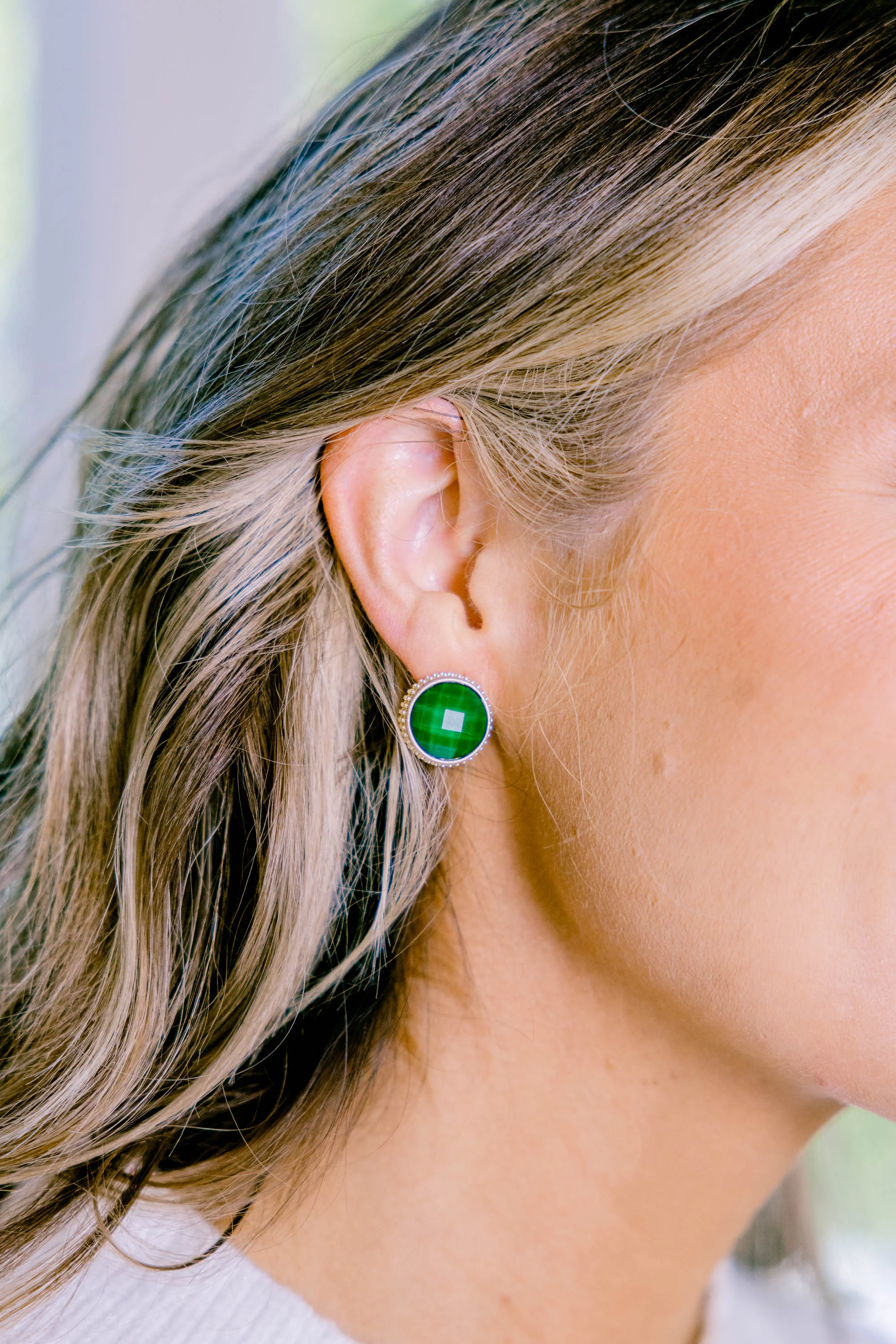 Share The Love Earrings, Green - Giverhouse
