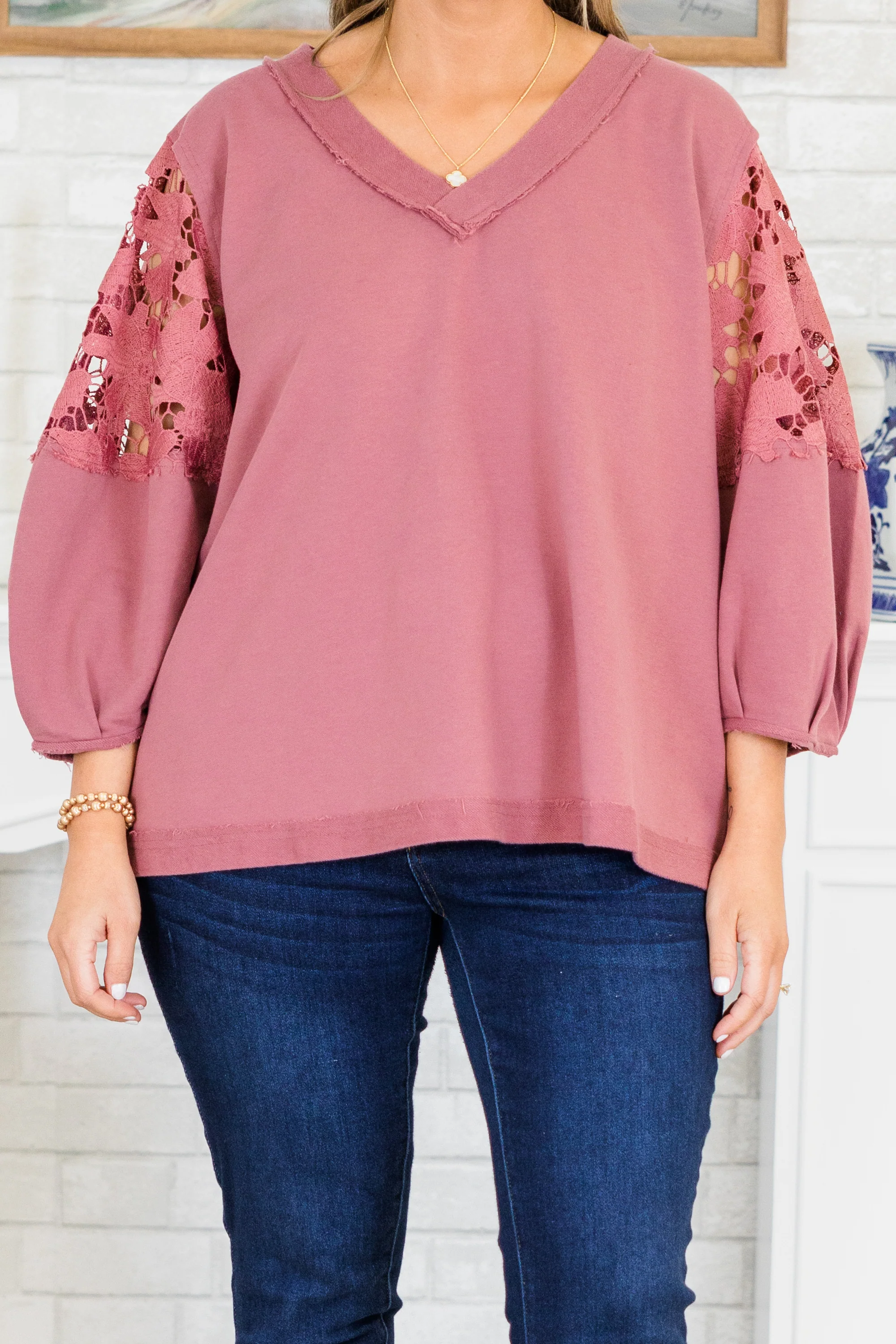 Time Is Wasted Sweatshirt, Washed Mauve - Giverhouse