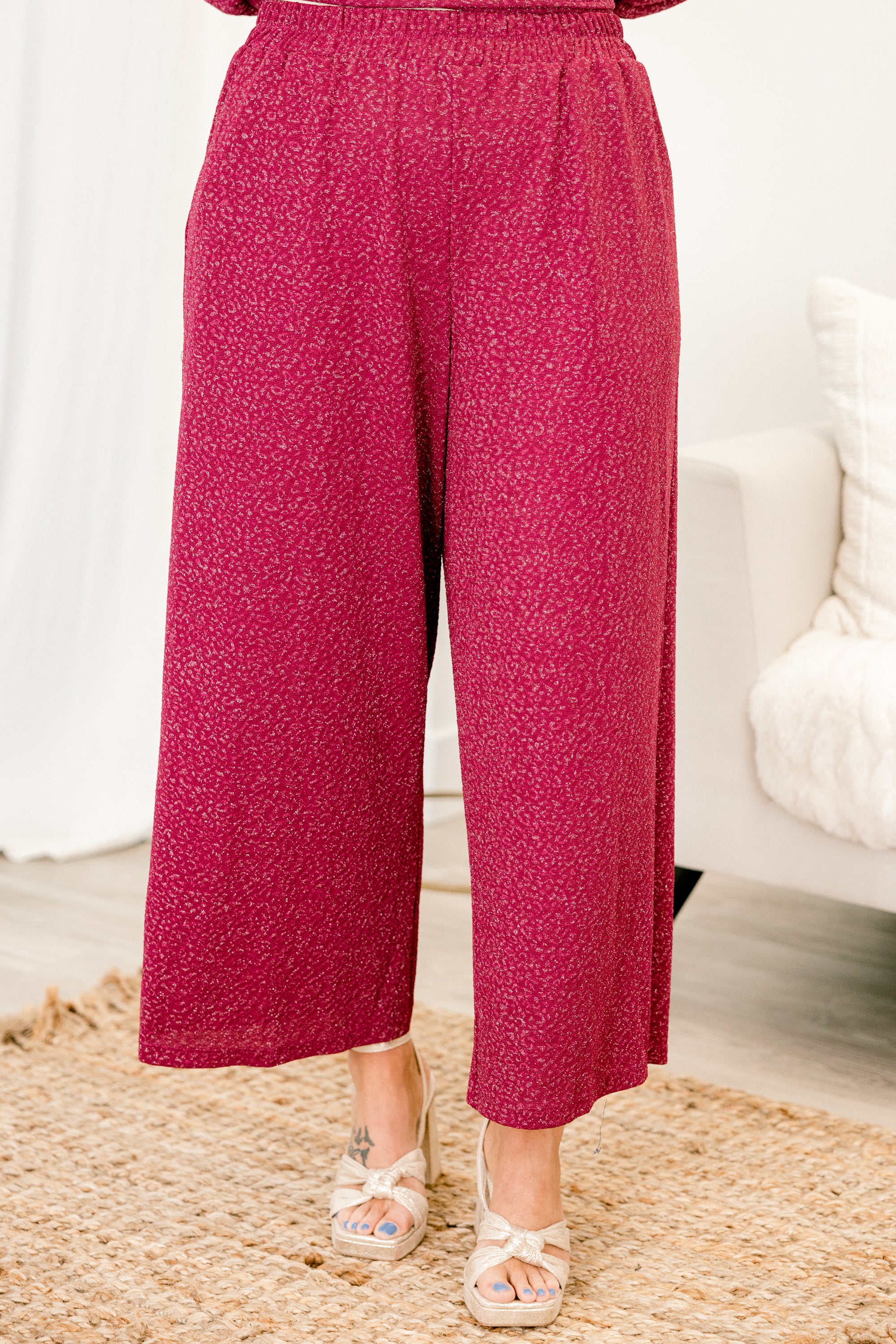 Always Glam Season Pants, Magenta - Giverhouse