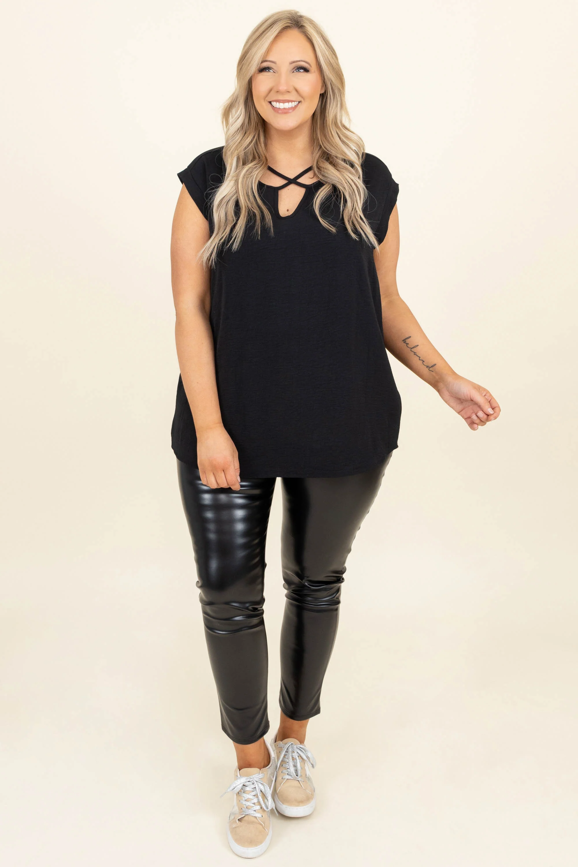 Jazzy And Classy Leggings, Black - Giverhouse