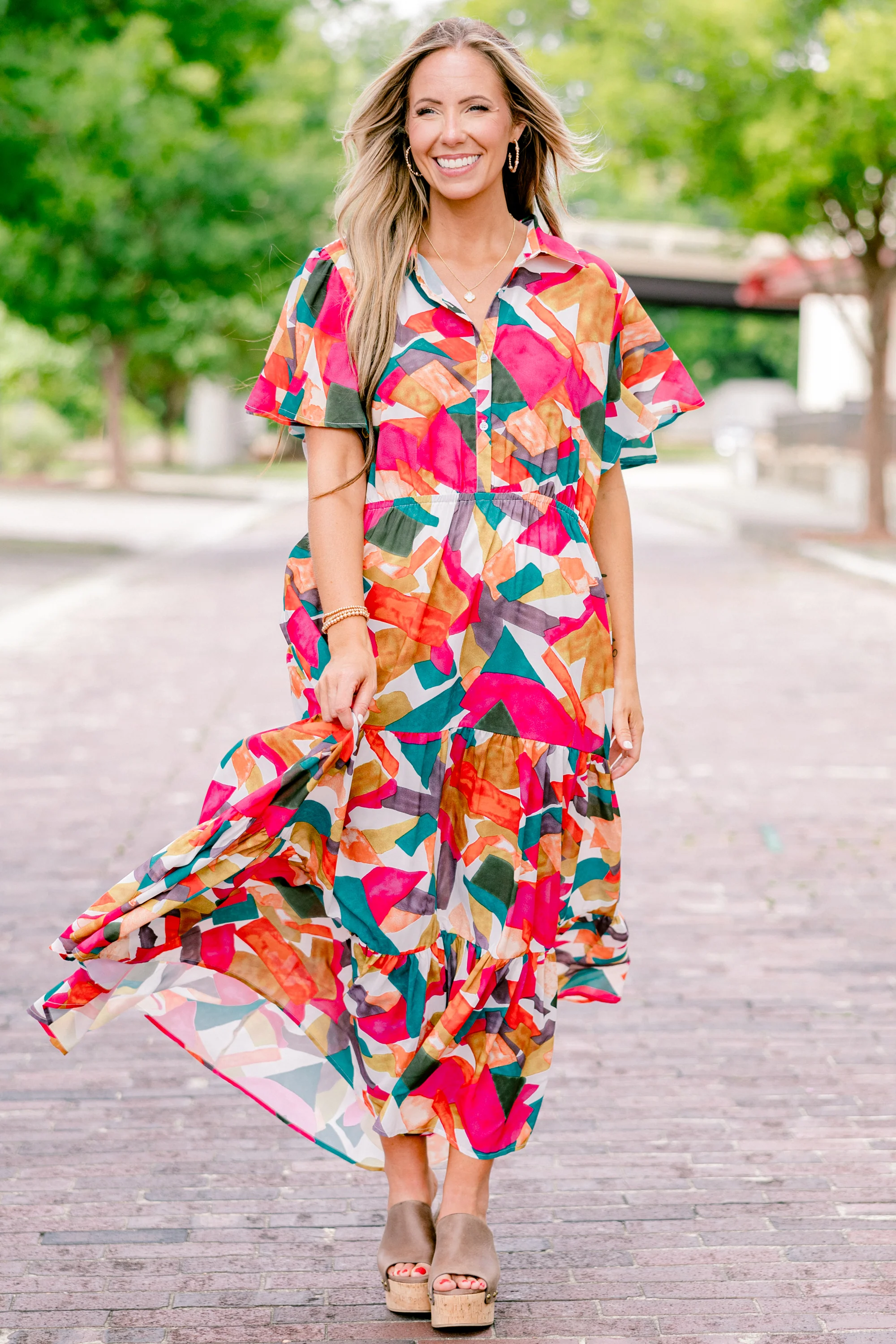 Just Takes Time Dress, Rust - Giverhouse