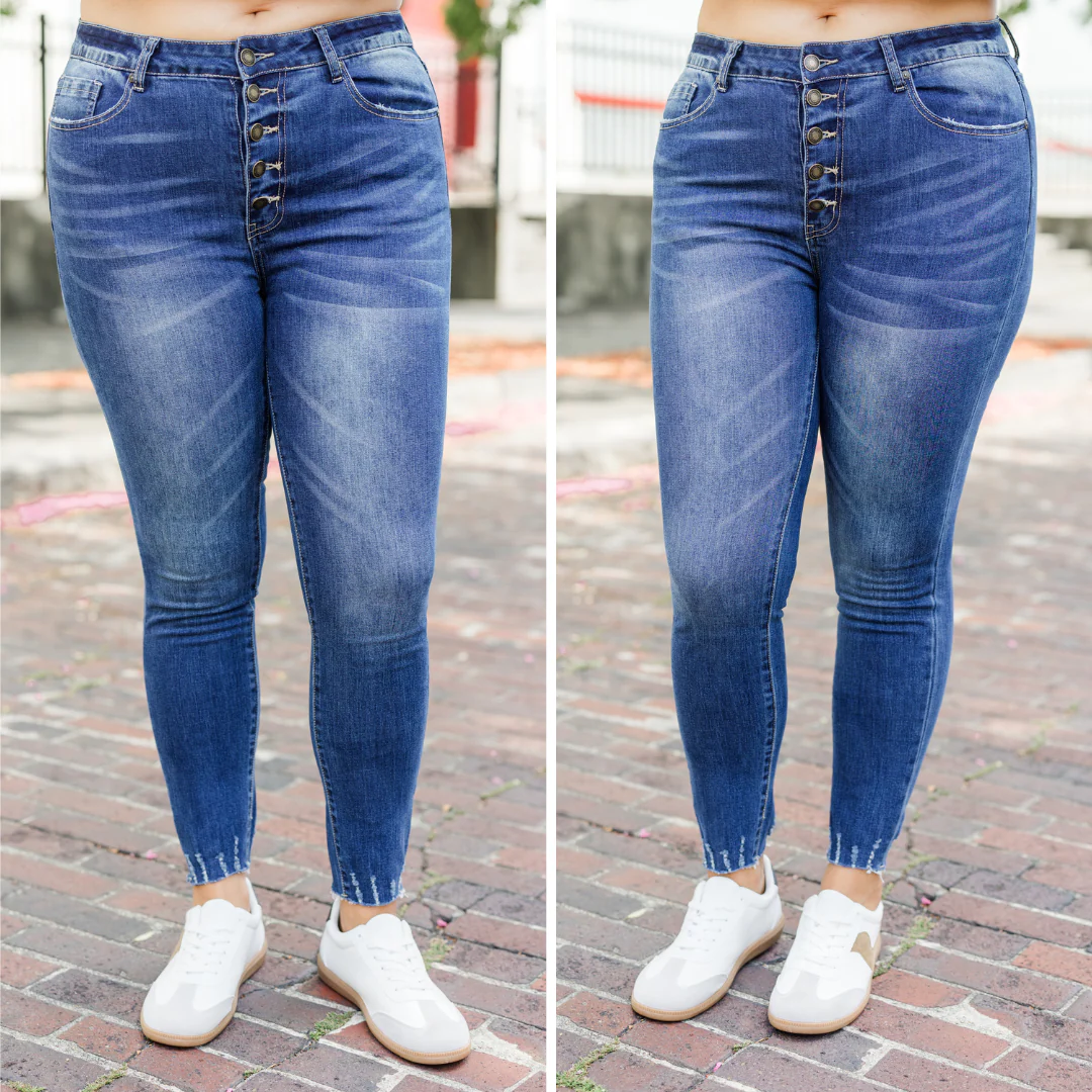 All For The Best Jeans, Dark Wash - Giverhouse