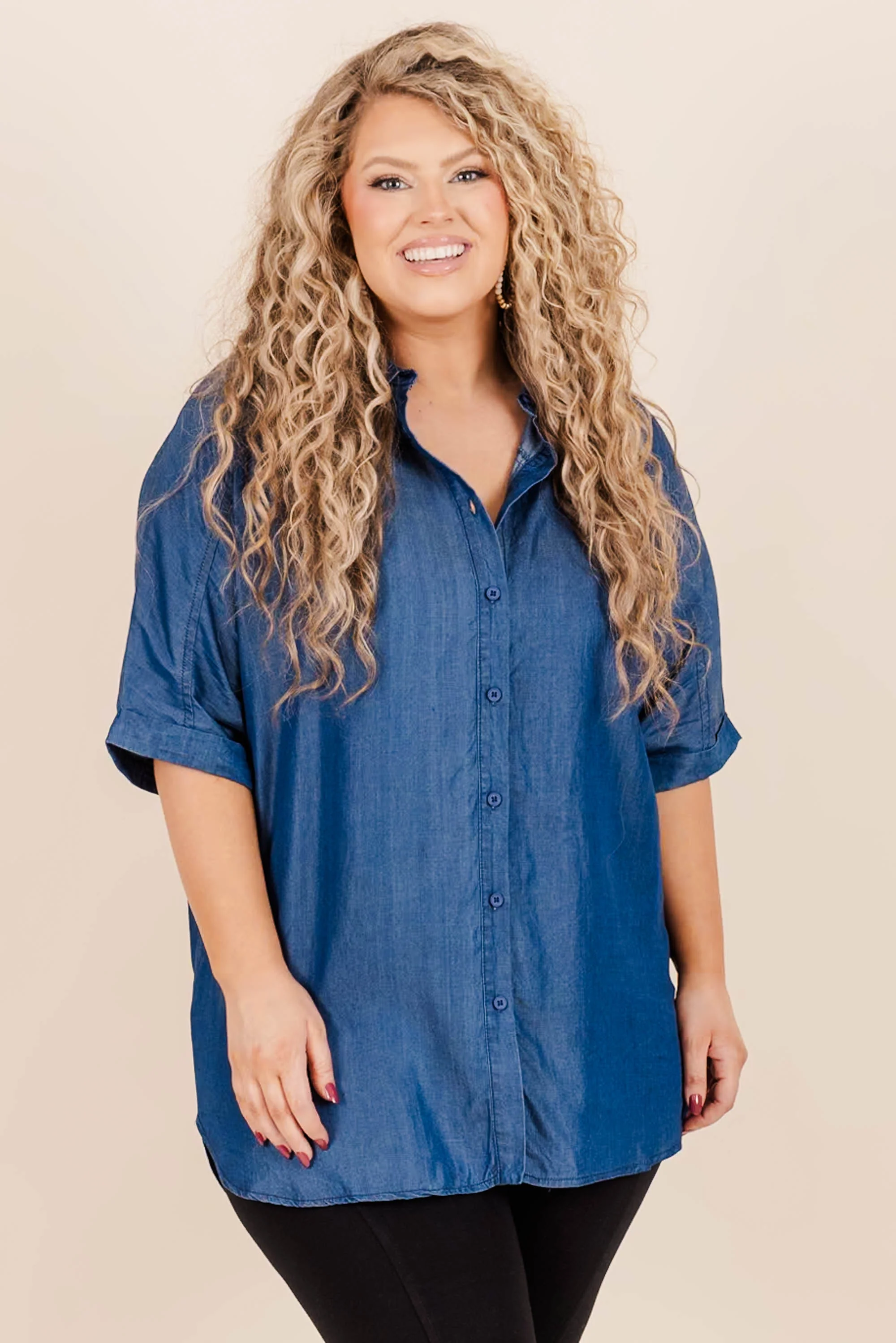 Call It How You See It Top, Dark Wash - Giverhouse