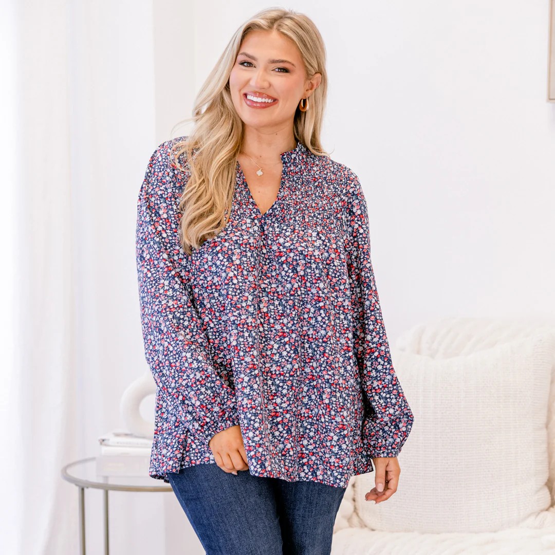 Always Fun Top, Blue - Giverhouse