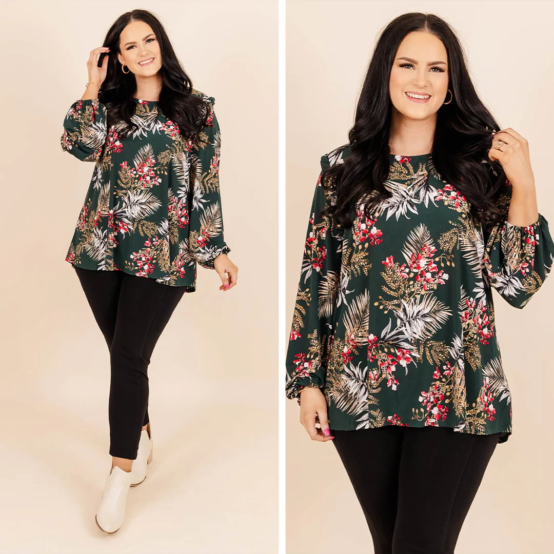 Awaken My Love Top, Green - Giverhouse