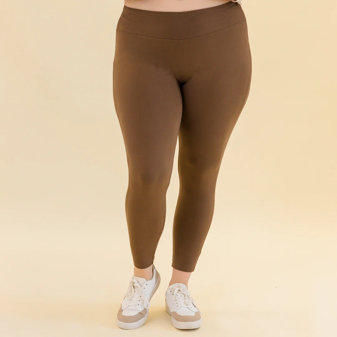 Cozy Lifestyle Leggings, Mocha - Giverhouse