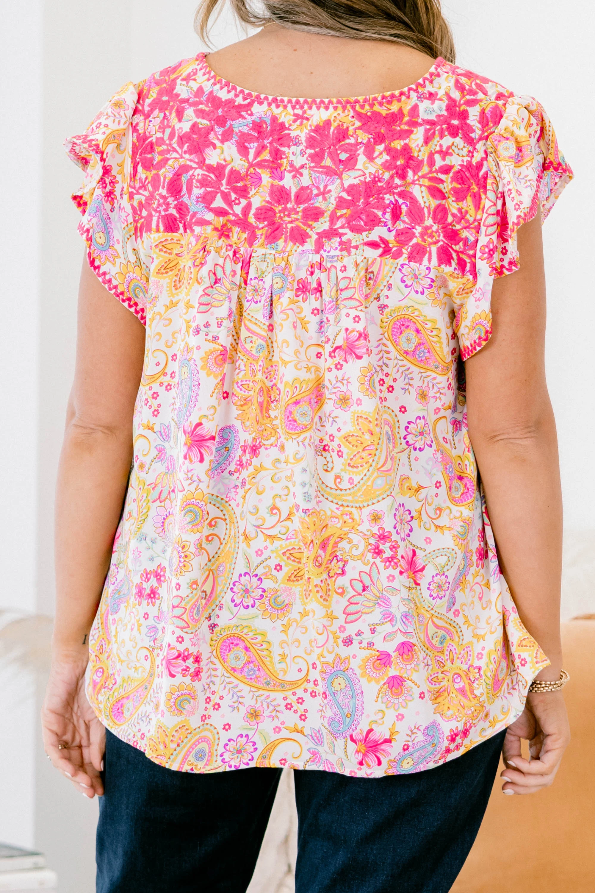 My Classic Top, Magenta Multi - Giverhouse