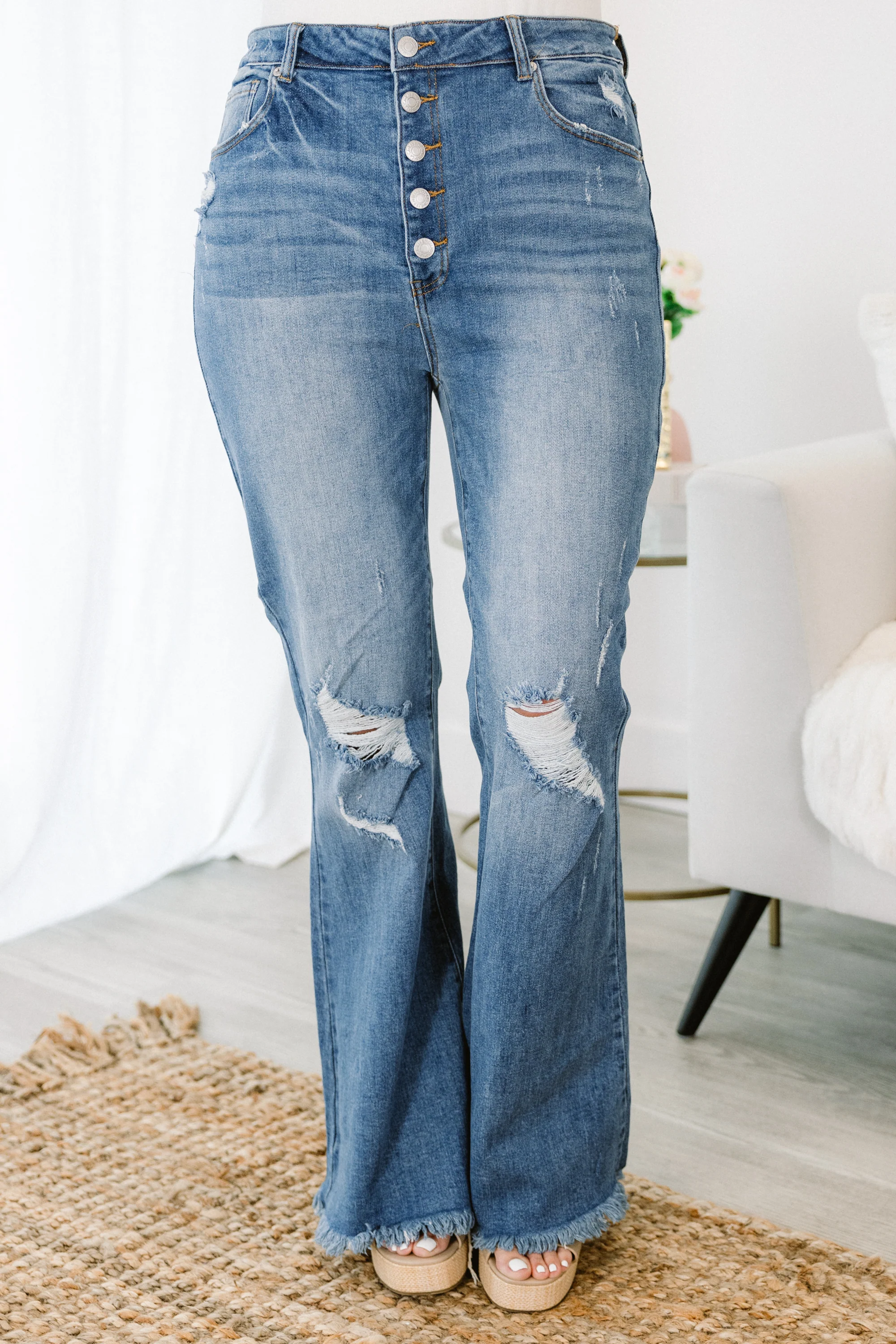 How Did We Get Here Jeans, Medium Wash - Giverhouse