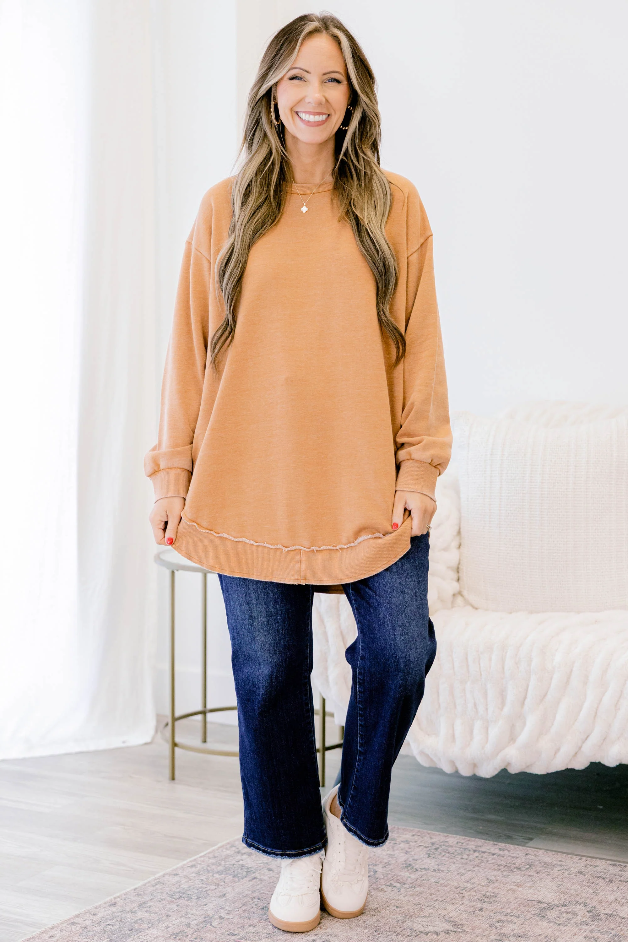 My Life In Pink Tunic, Camel Brown - Giverhouse