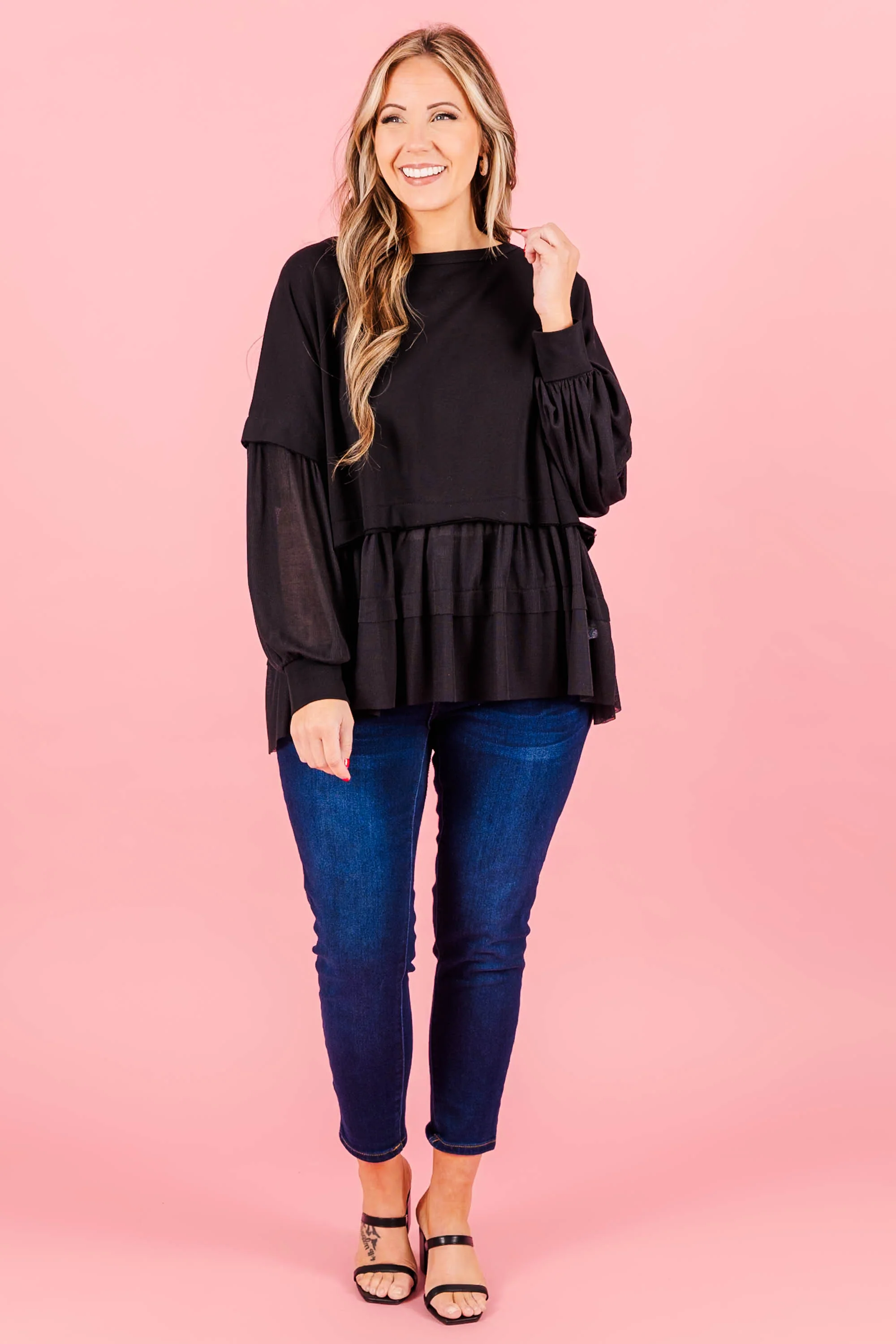 My Kind Of Fun Top, Black - Giverhouse