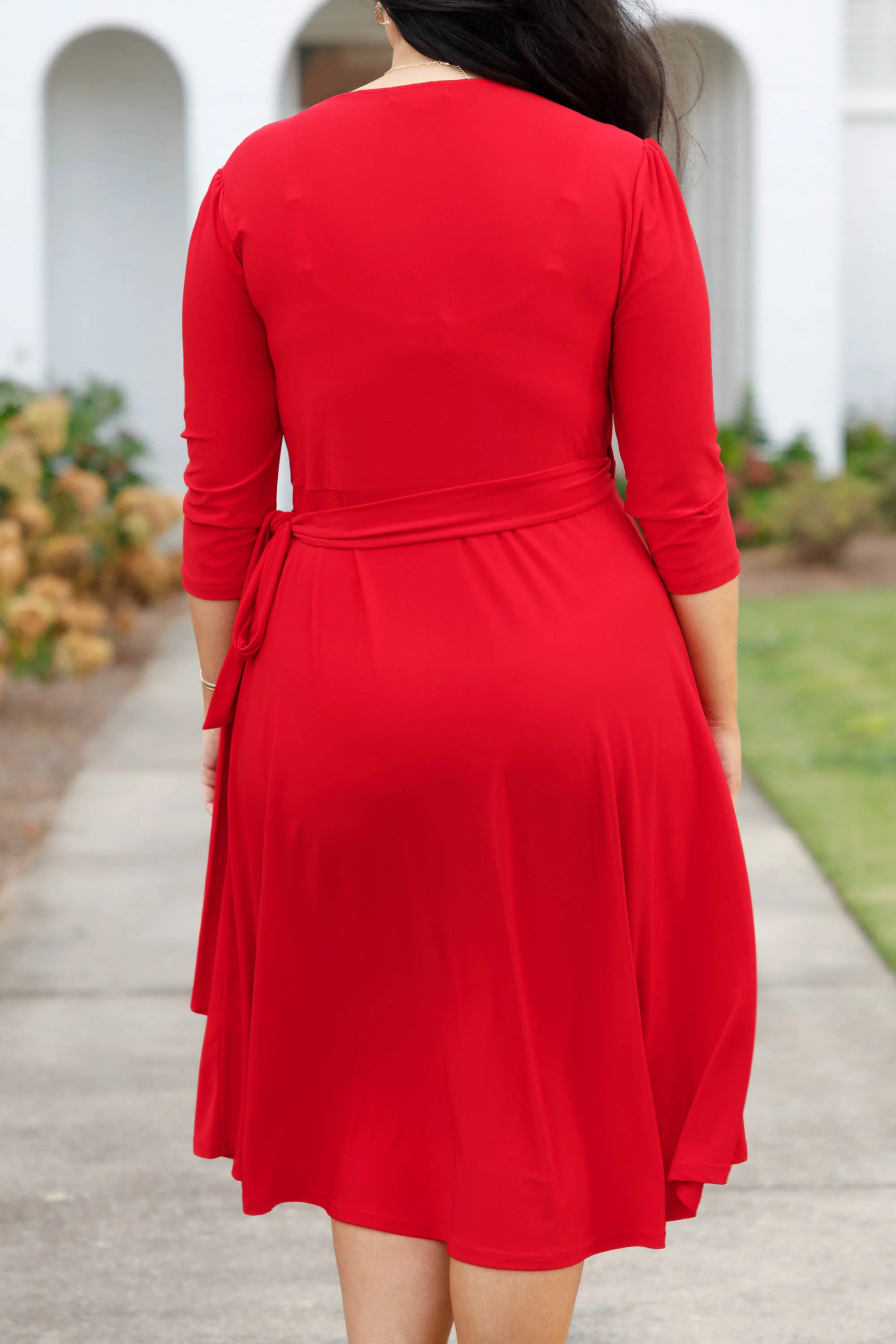 Just Beautiful Me Dress, Red - Giverhouse
