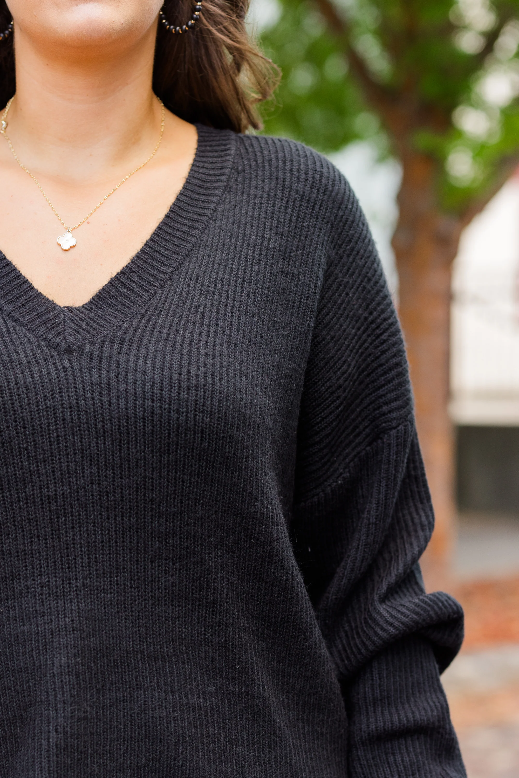 Where The Night Takes Us Sweater, Black - Giverhouse