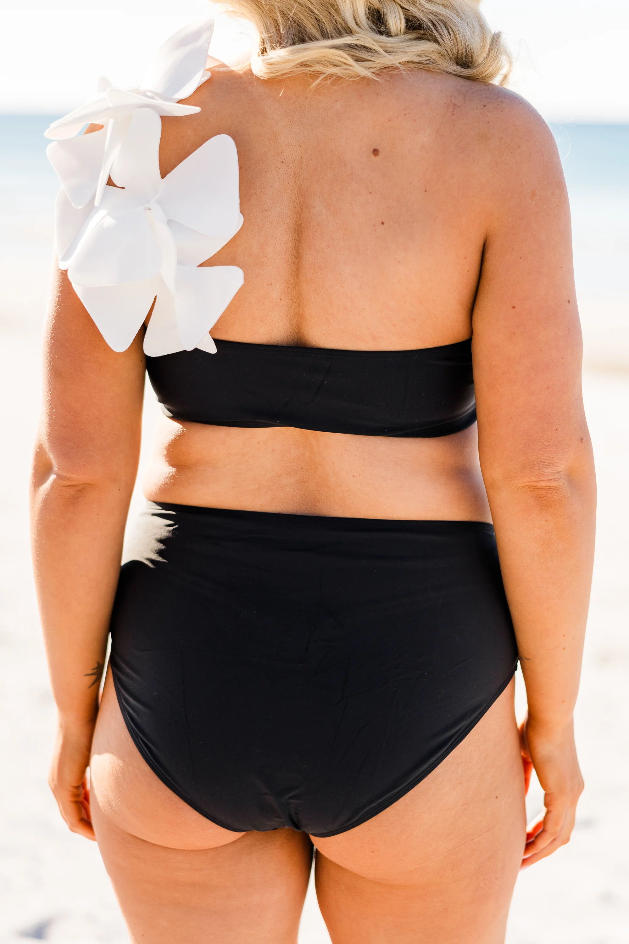 Dream Vacation Swim Top, Black - Giverhouse