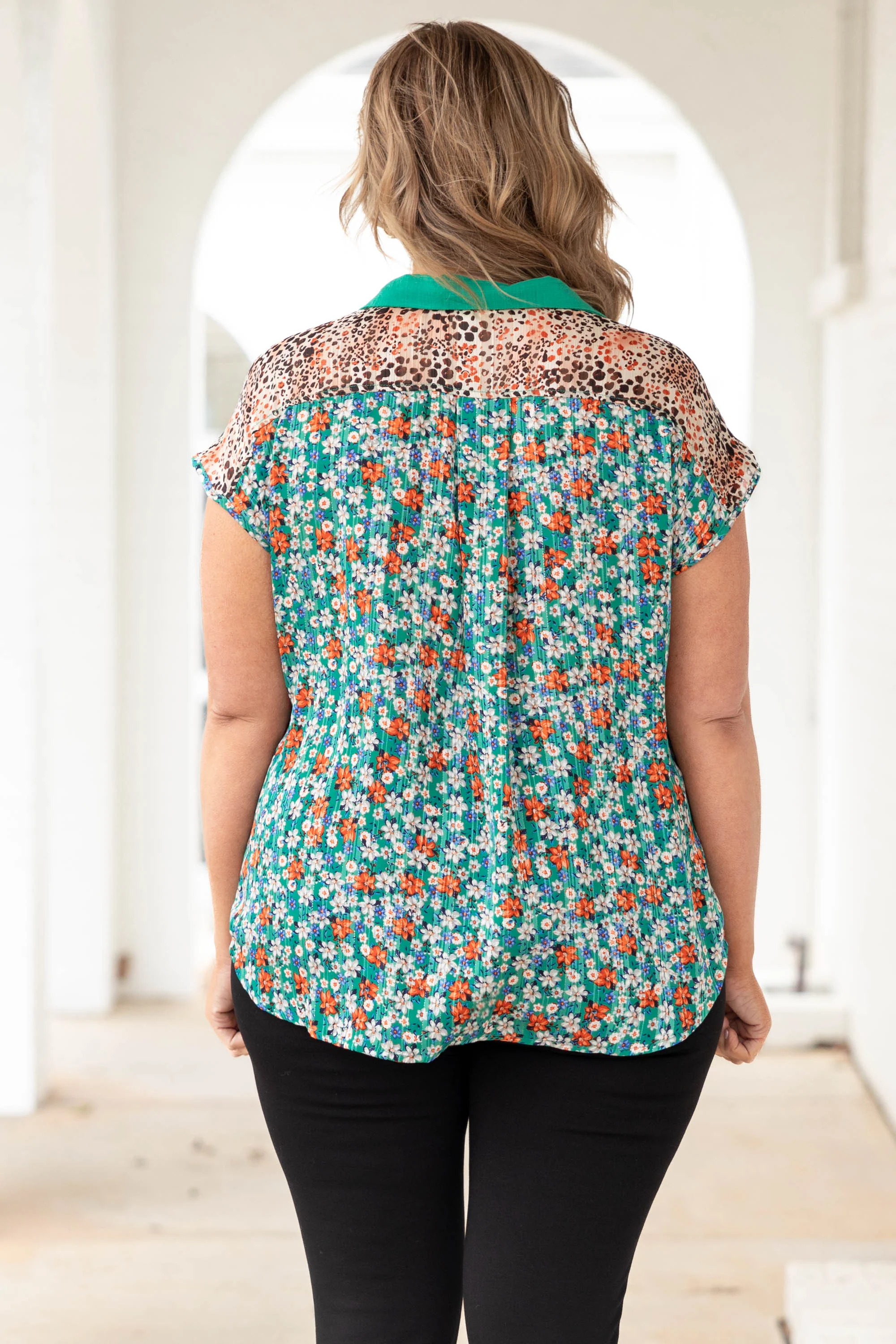 Natural Gem Top, Jade Green - Giverhouse