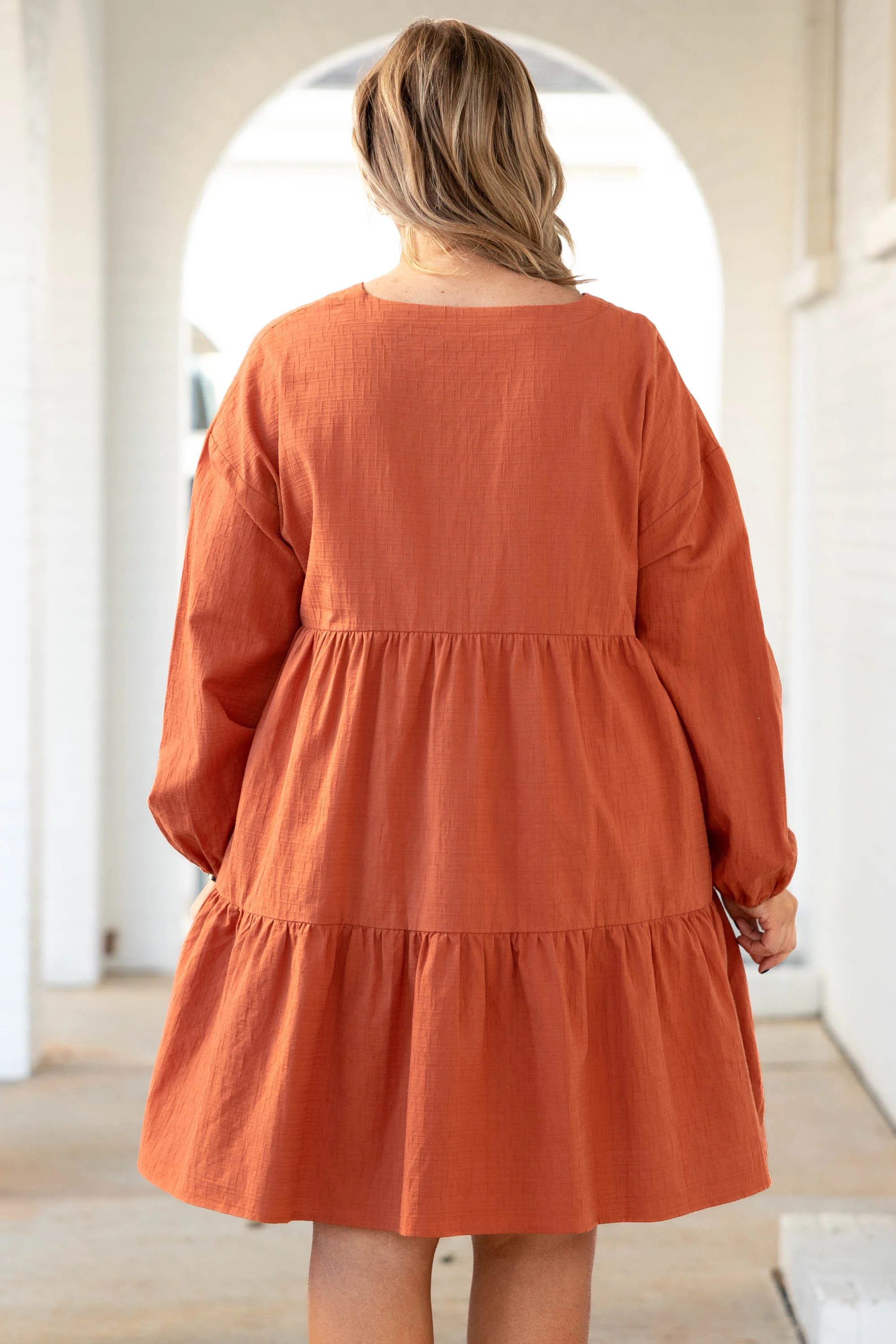 My Heart Goes On Dress, Orange - Giverhouse
