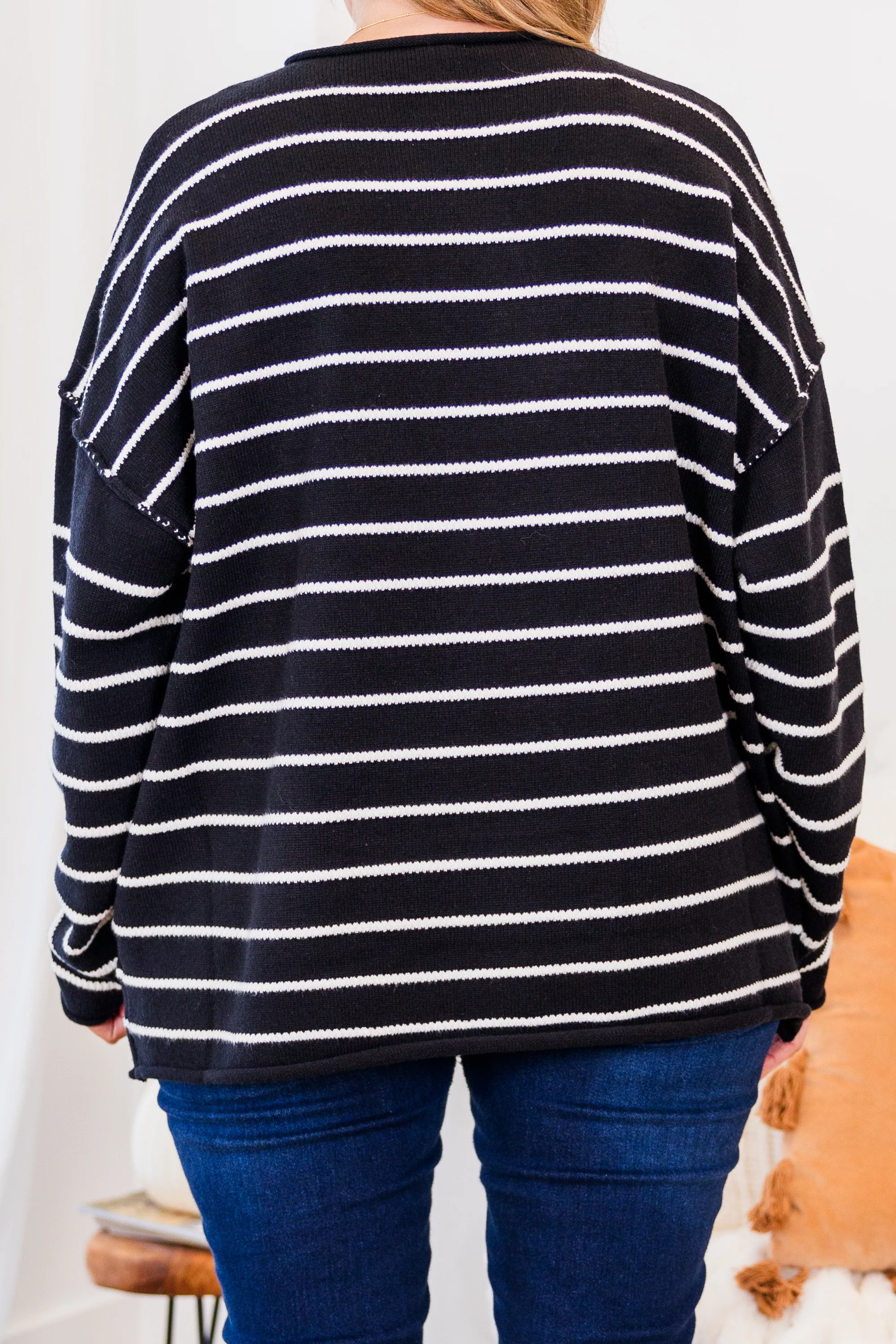 Slumber Party Time Sweater, Black - Giverhouse