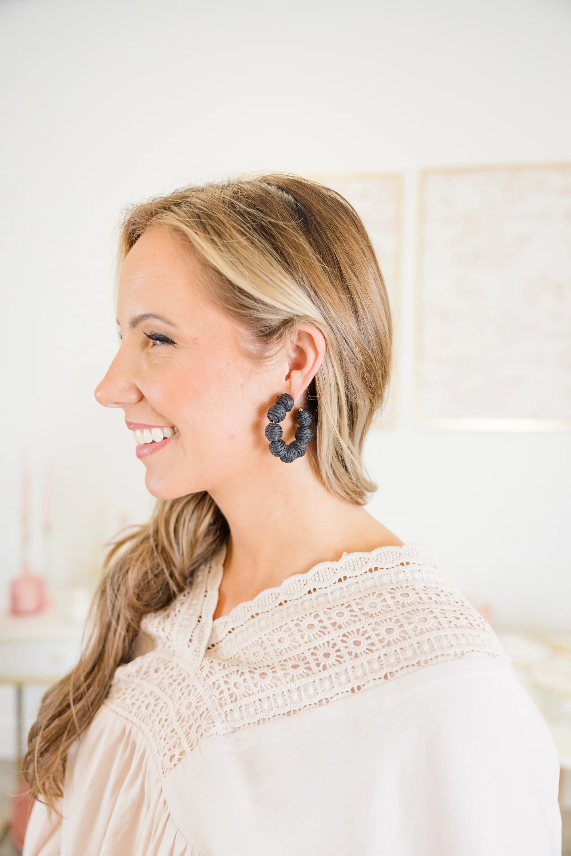 Home In The Tropics Earrings, Black - Giverhouse