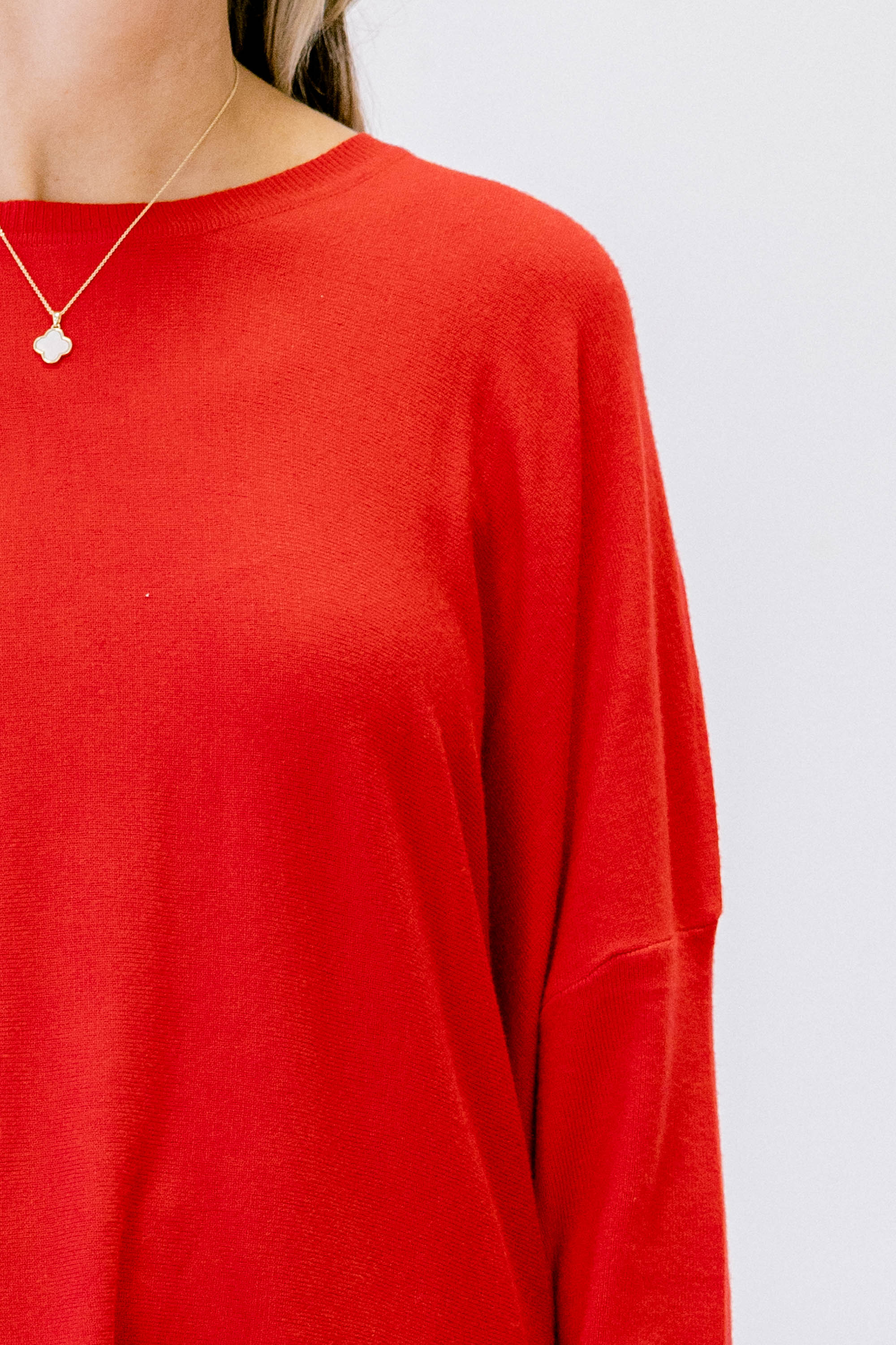 Snow Whispers Tunic, Red - Giverhouse