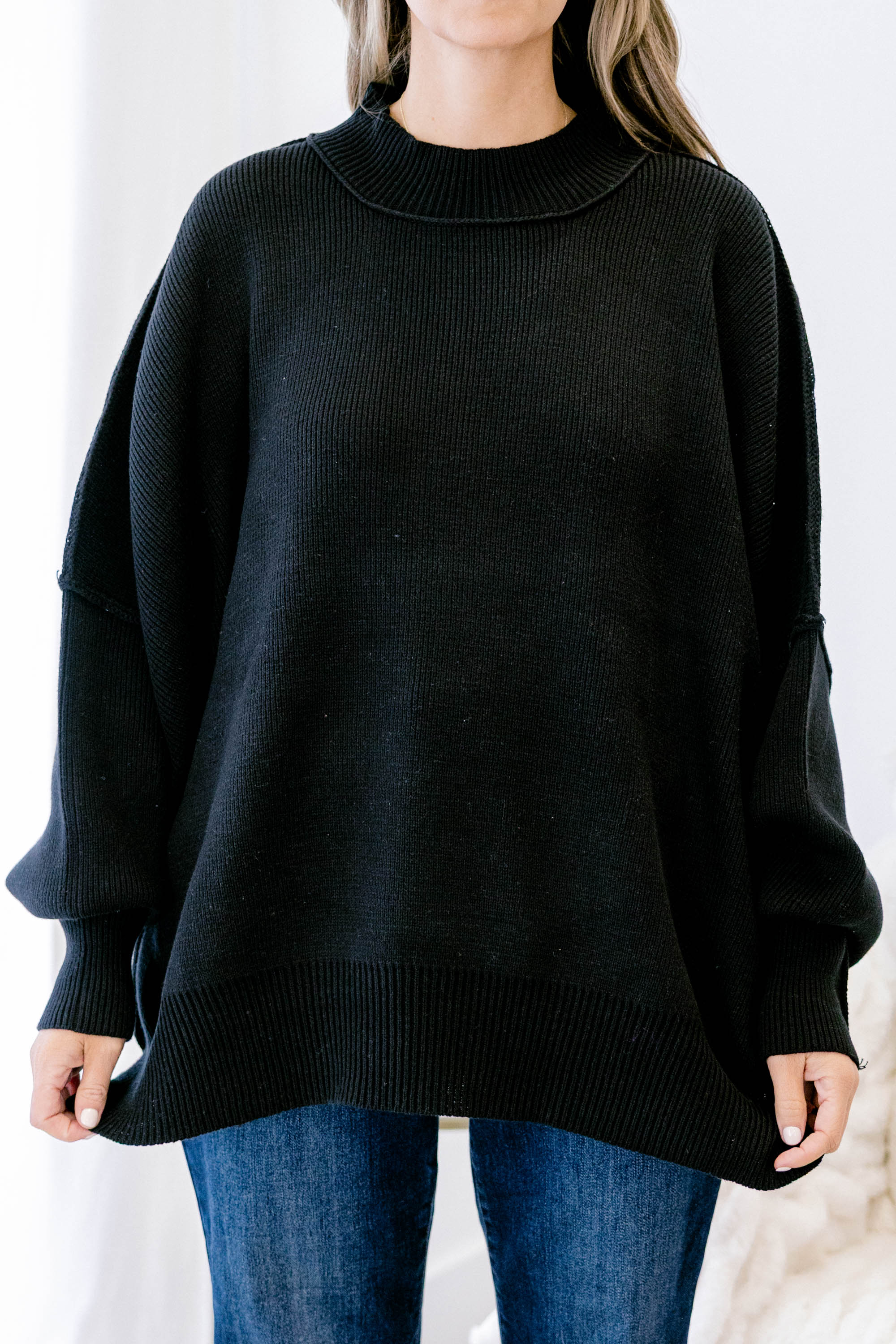 Perfectly Cozy Sweater, Black - Giverhouse