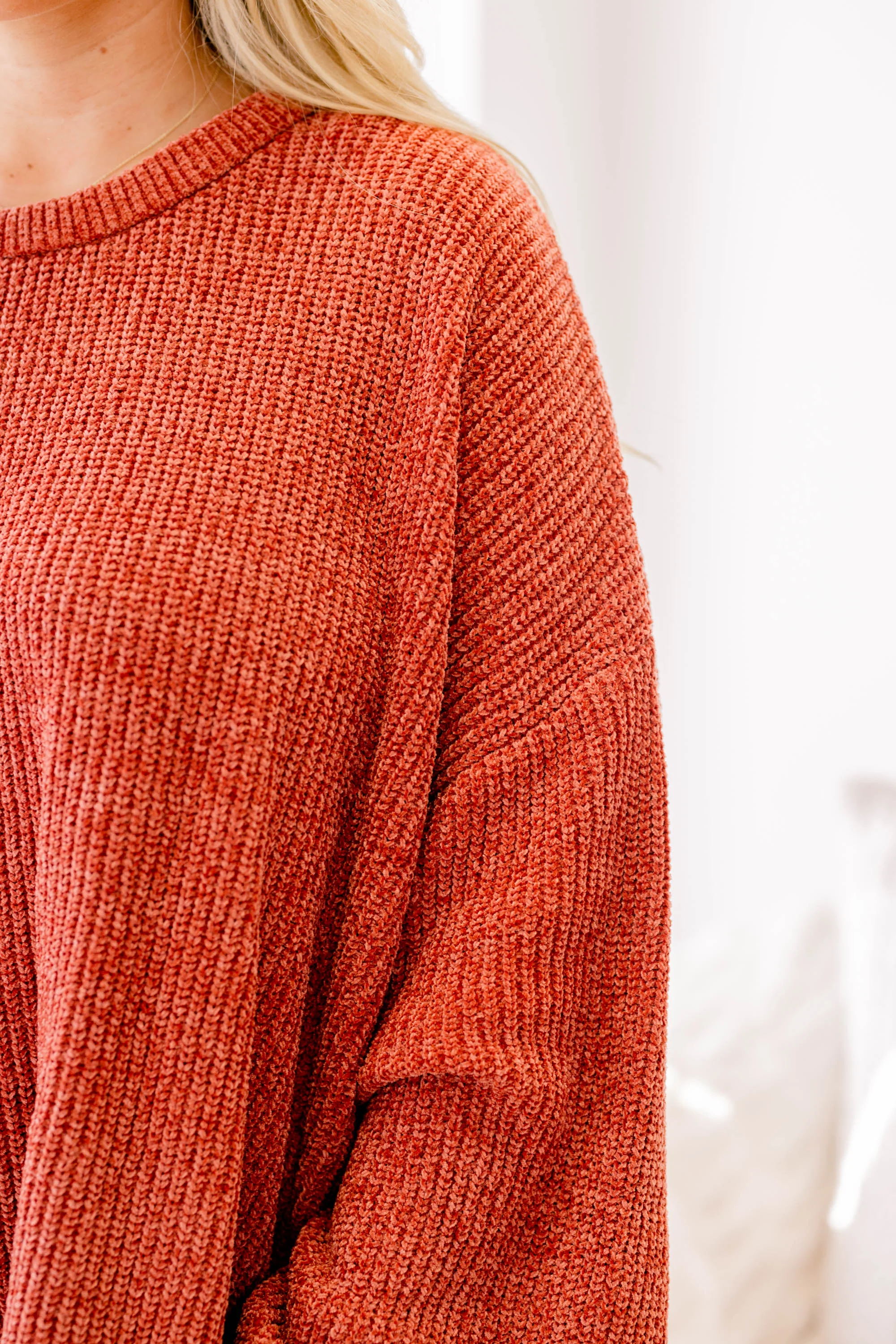 Simple But Sweet Sweater, Rust - Giverhouse