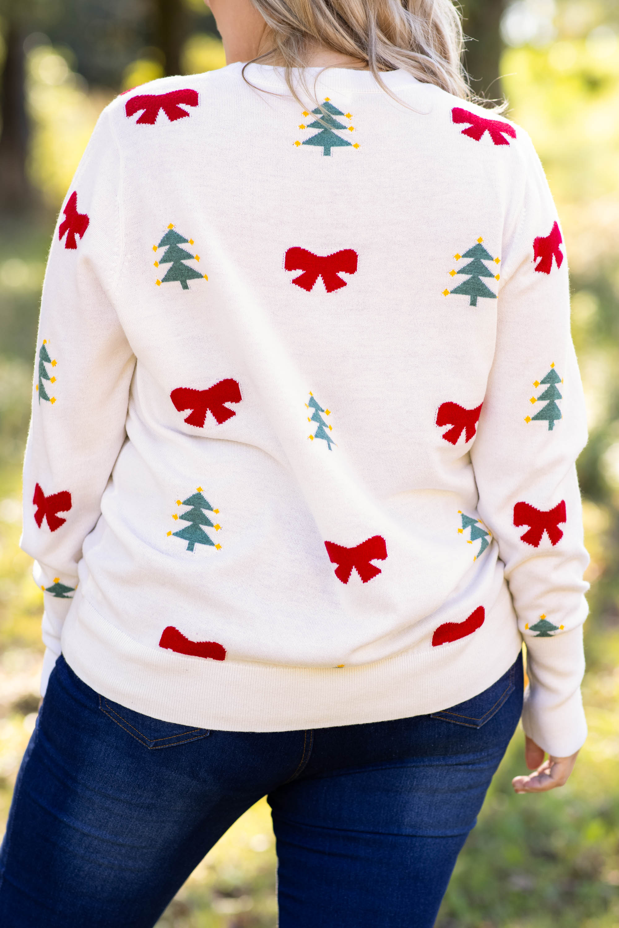 Wrapping Presents Sweater, Ivory - Giverhouse