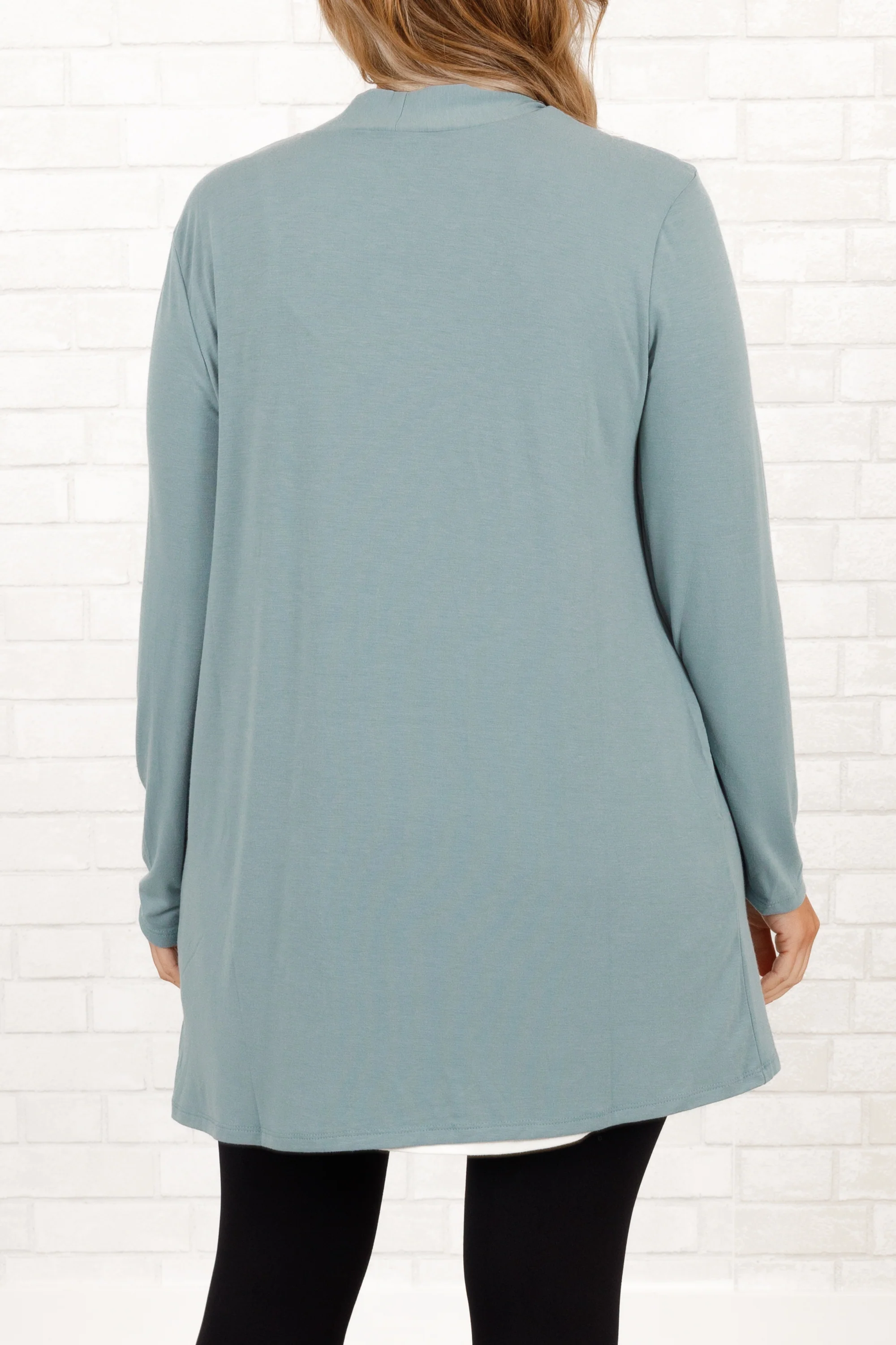 Kindness and Compassion Cardigan, Blue Grey - Giverhouse