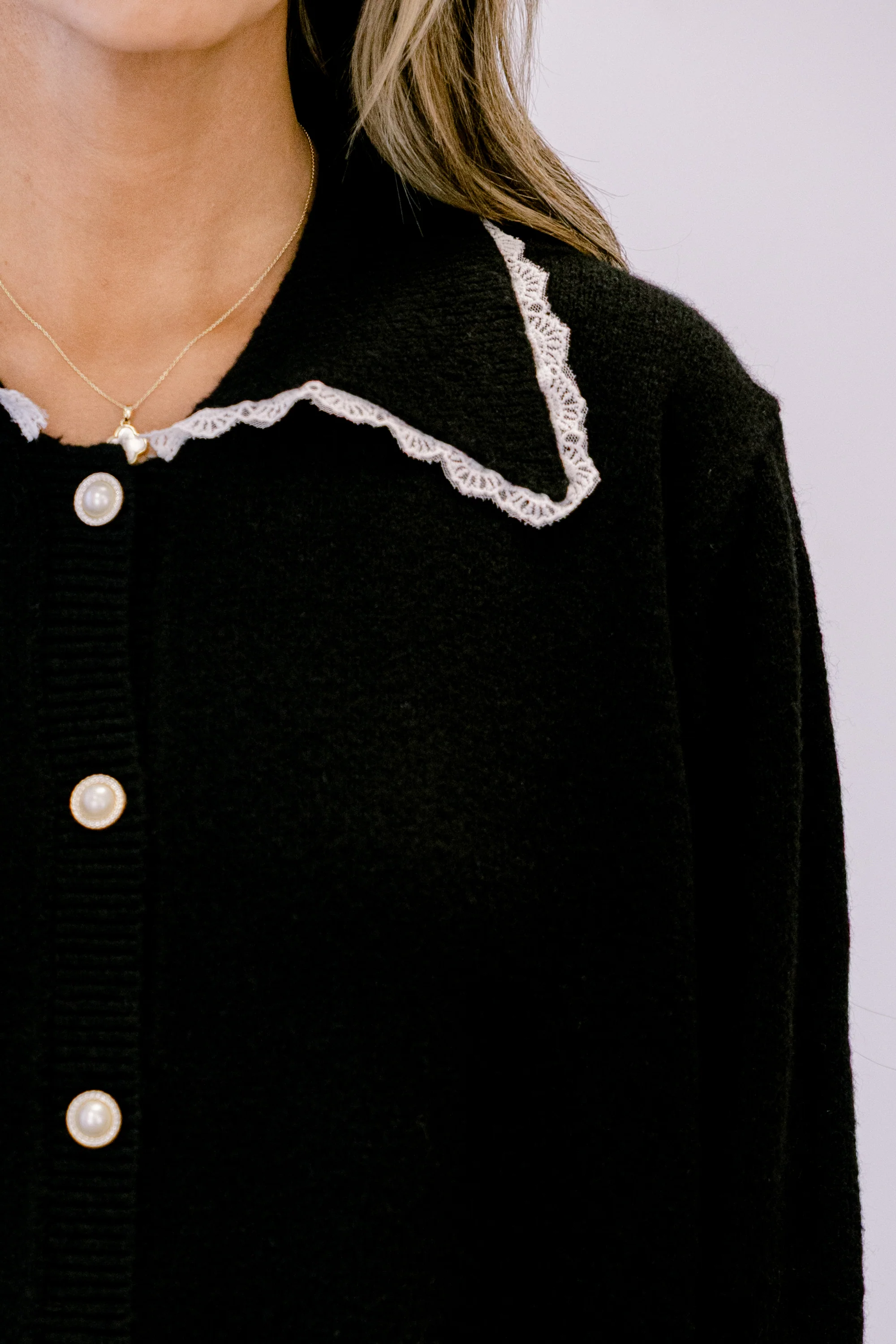 Perfectly Peaceful Cardigan, Black - Giverhouse