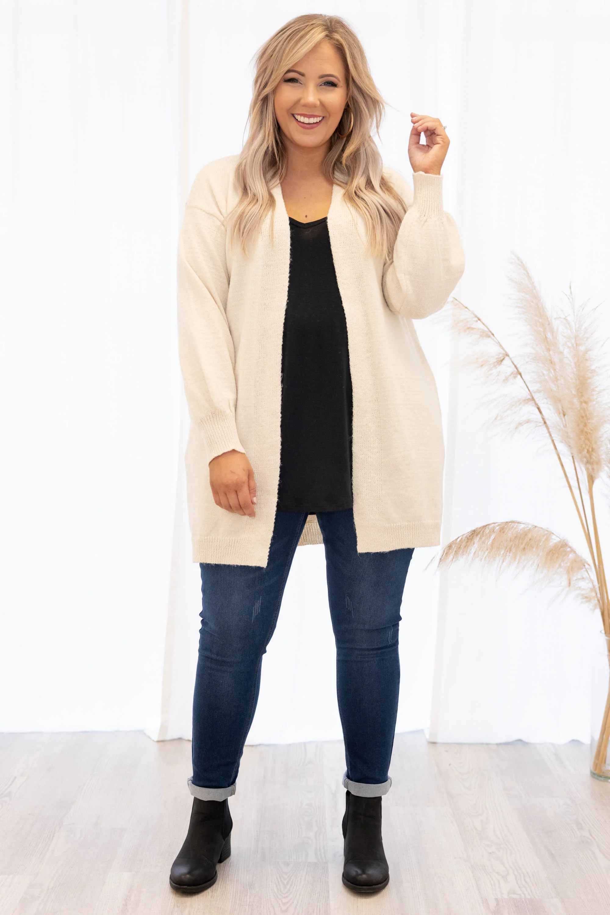 Pumpkin Patch Cardigan, Ivory - Giverhouse